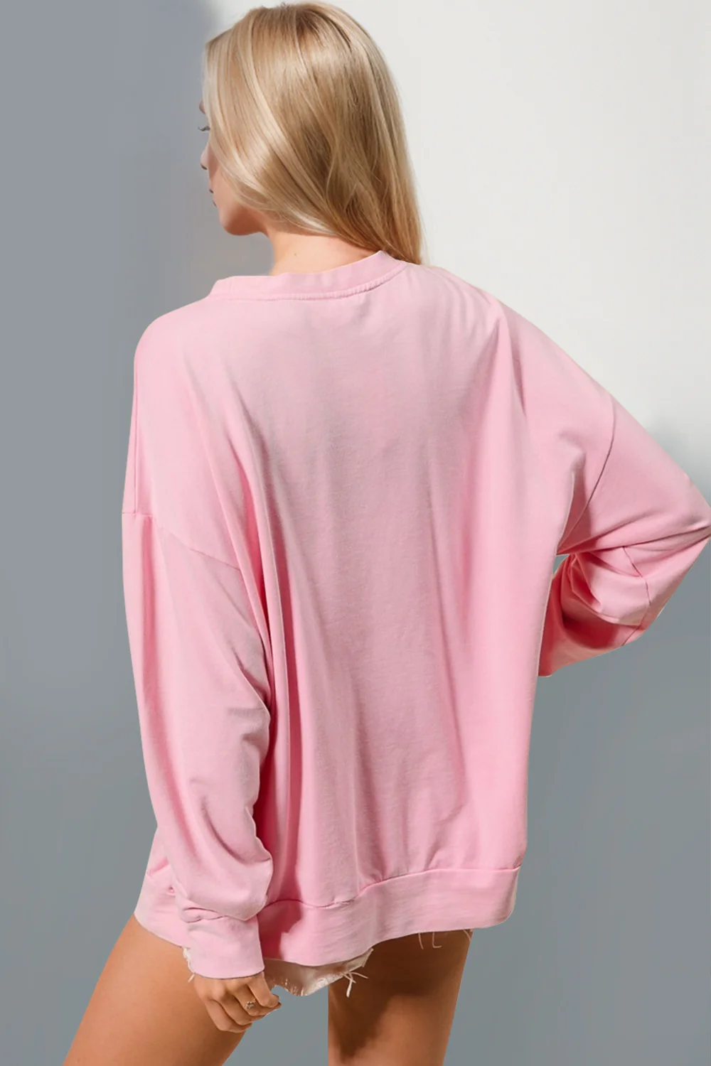 Double Take Sequin Nutcracker Round Neck Long Sleeve Sweatshirt - Image 2