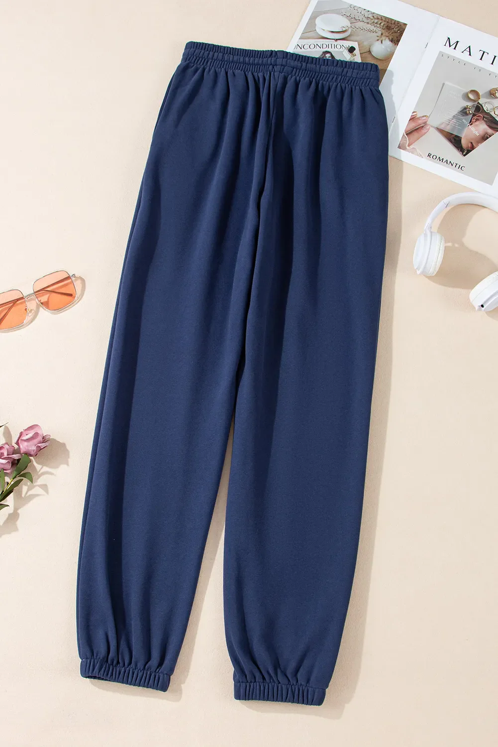 Drawstring Joggers with Pockets - Image 7