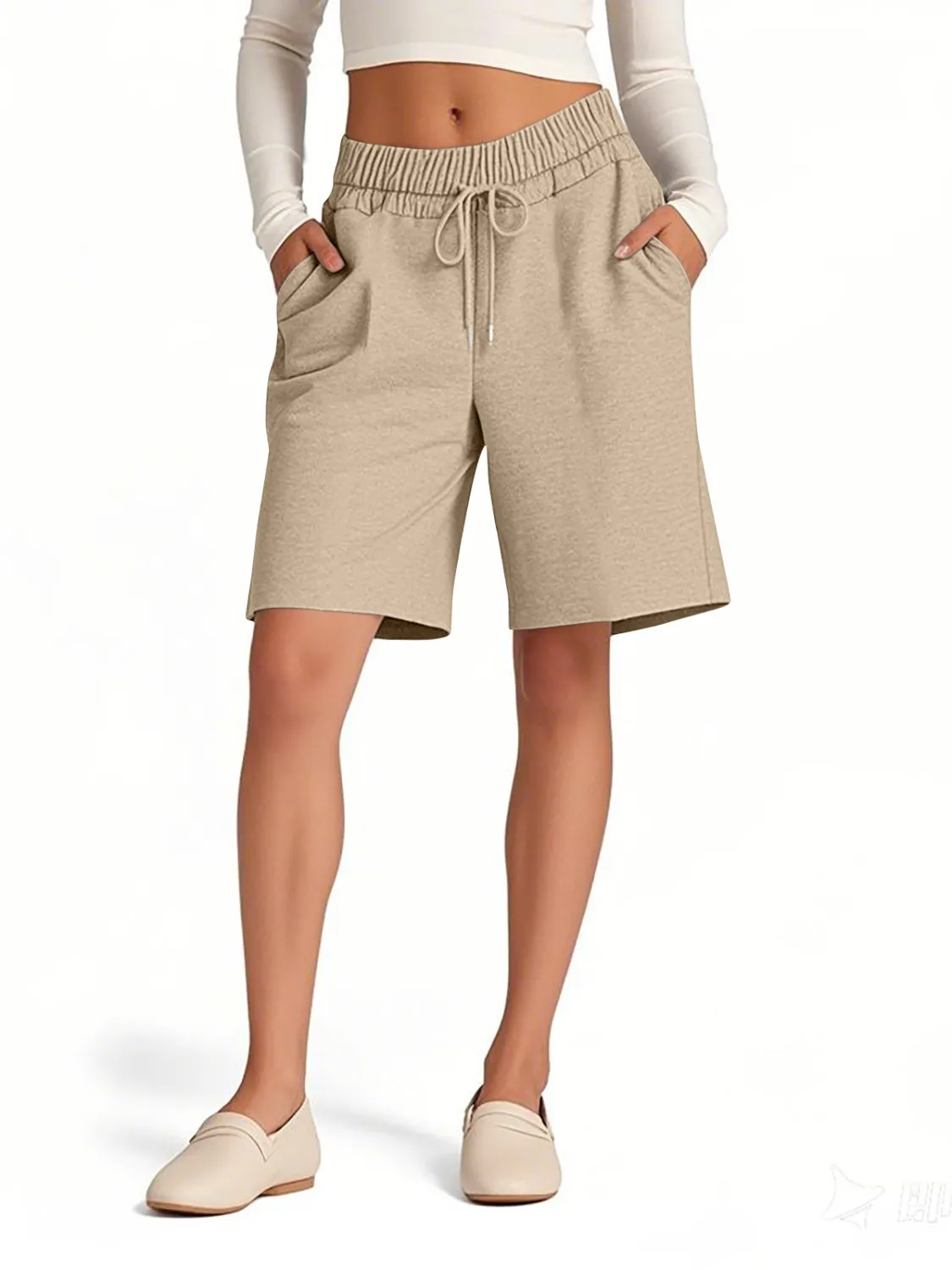 Drawstring Shorts with Pockets - Image 11