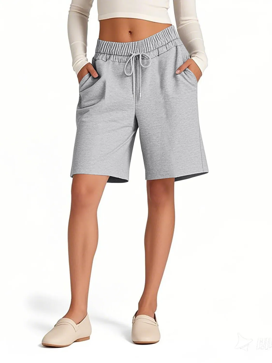 Drawstring Shorts with Pockets - Image 14