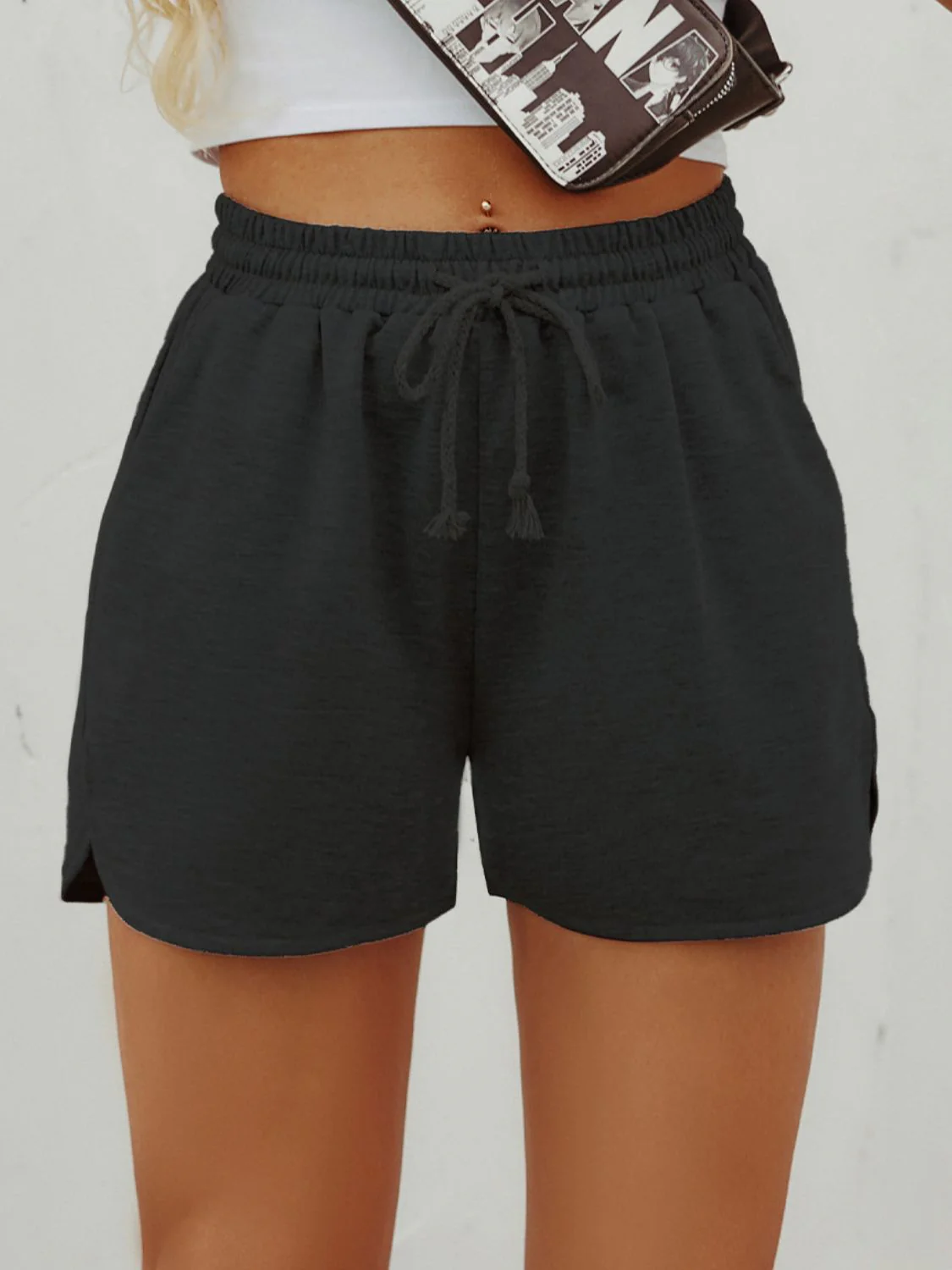 Drawstring Shorts with Pockets - Image 3