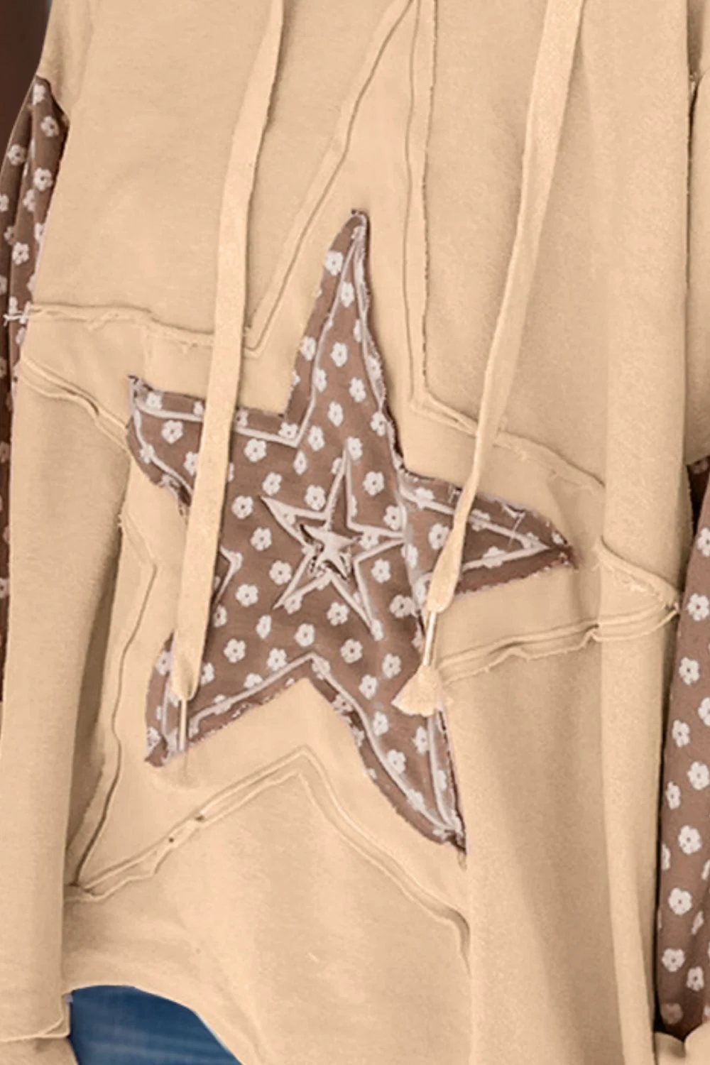 Drawstring Star Long Sleeve Hoodie - Image 11