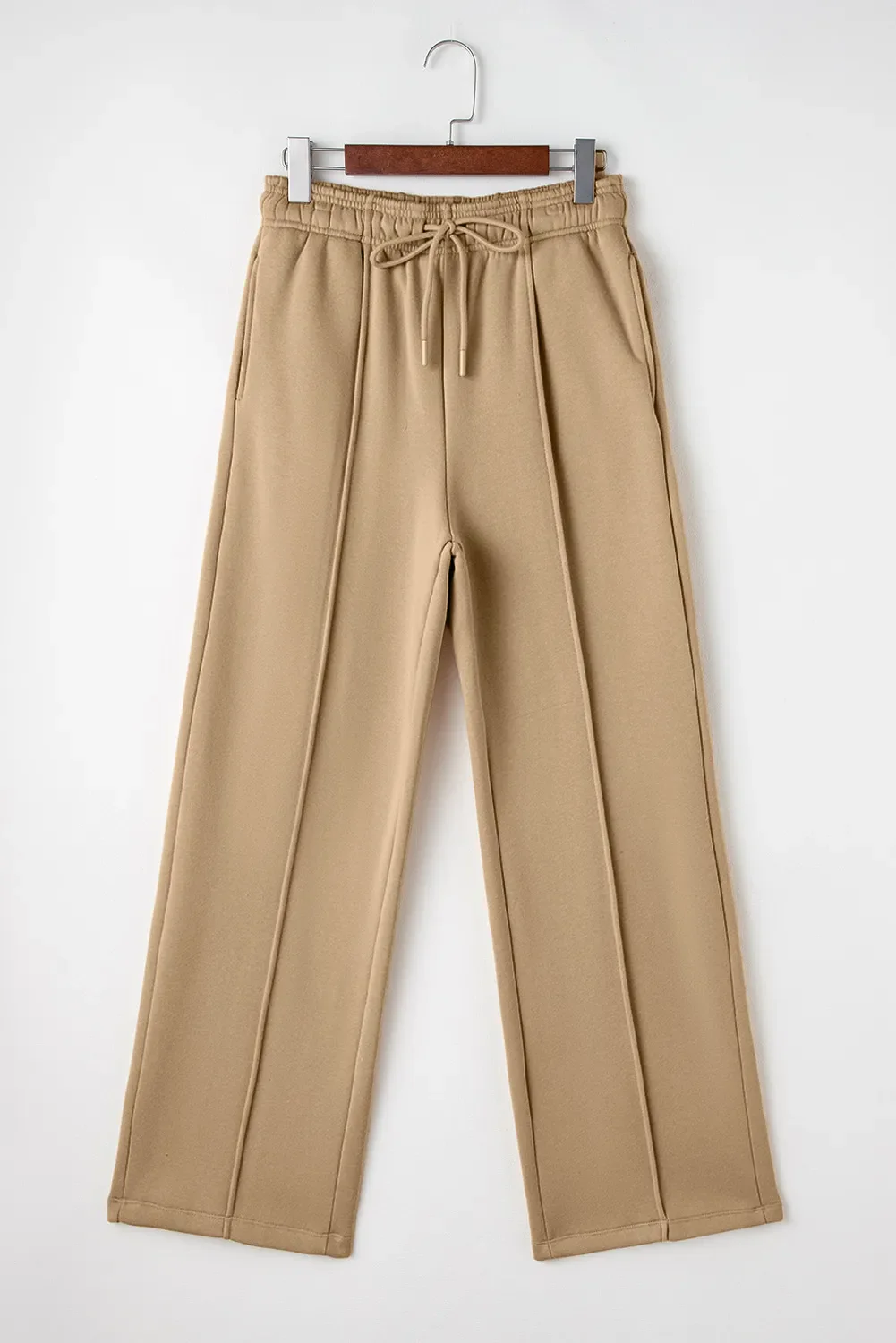 Drawstring Wide Leg Pants with Pockets - Image 5
