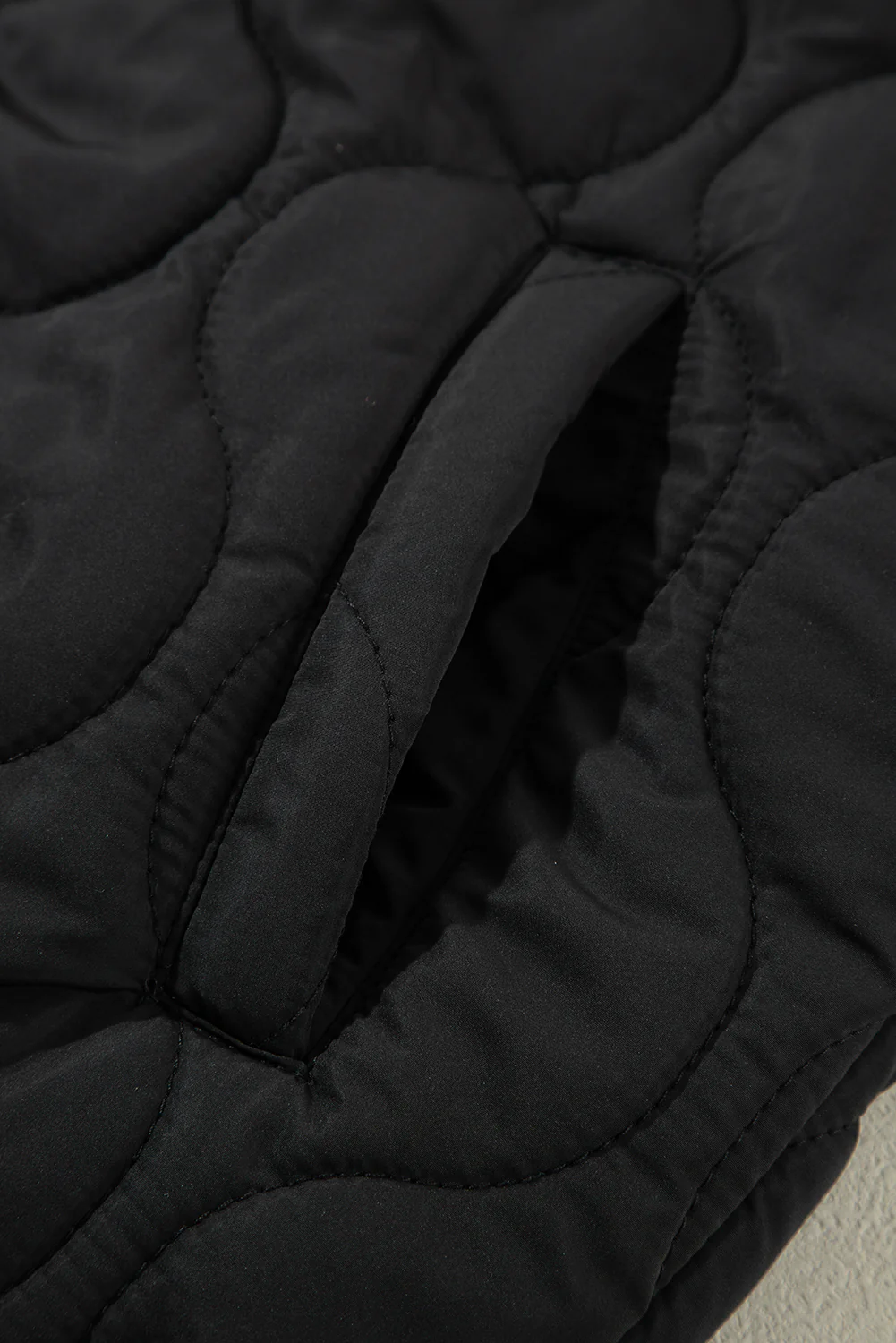 Drawstring Zip Up Hooded Vest Coat - Image 11