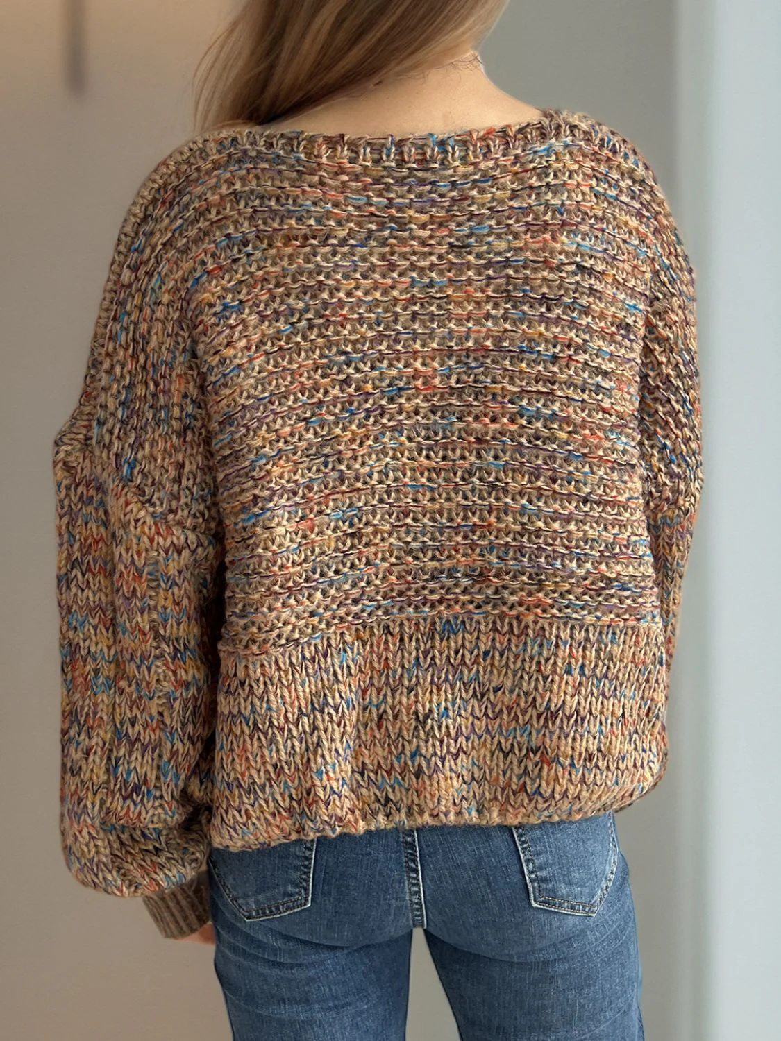 Dropped Shoulder Long Sleeve Sweater - Image 15