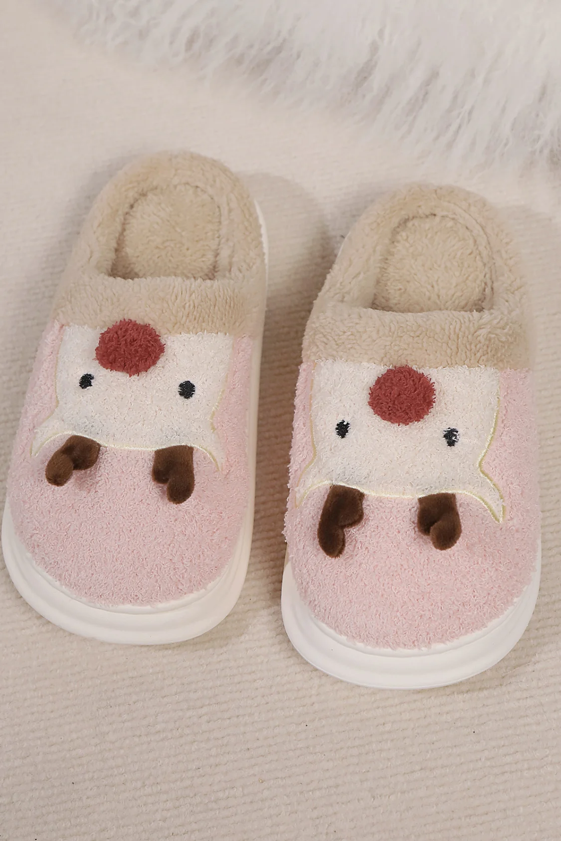 Elk Furry PVC Flat Slippers - Image 14