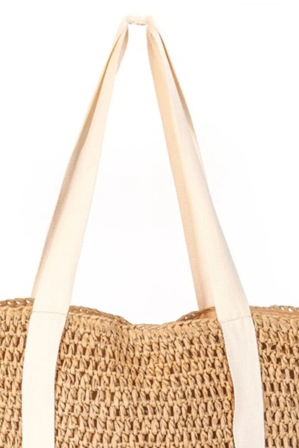 Fame Straw Braided Hat Carrier Tote Bag - Image 3
