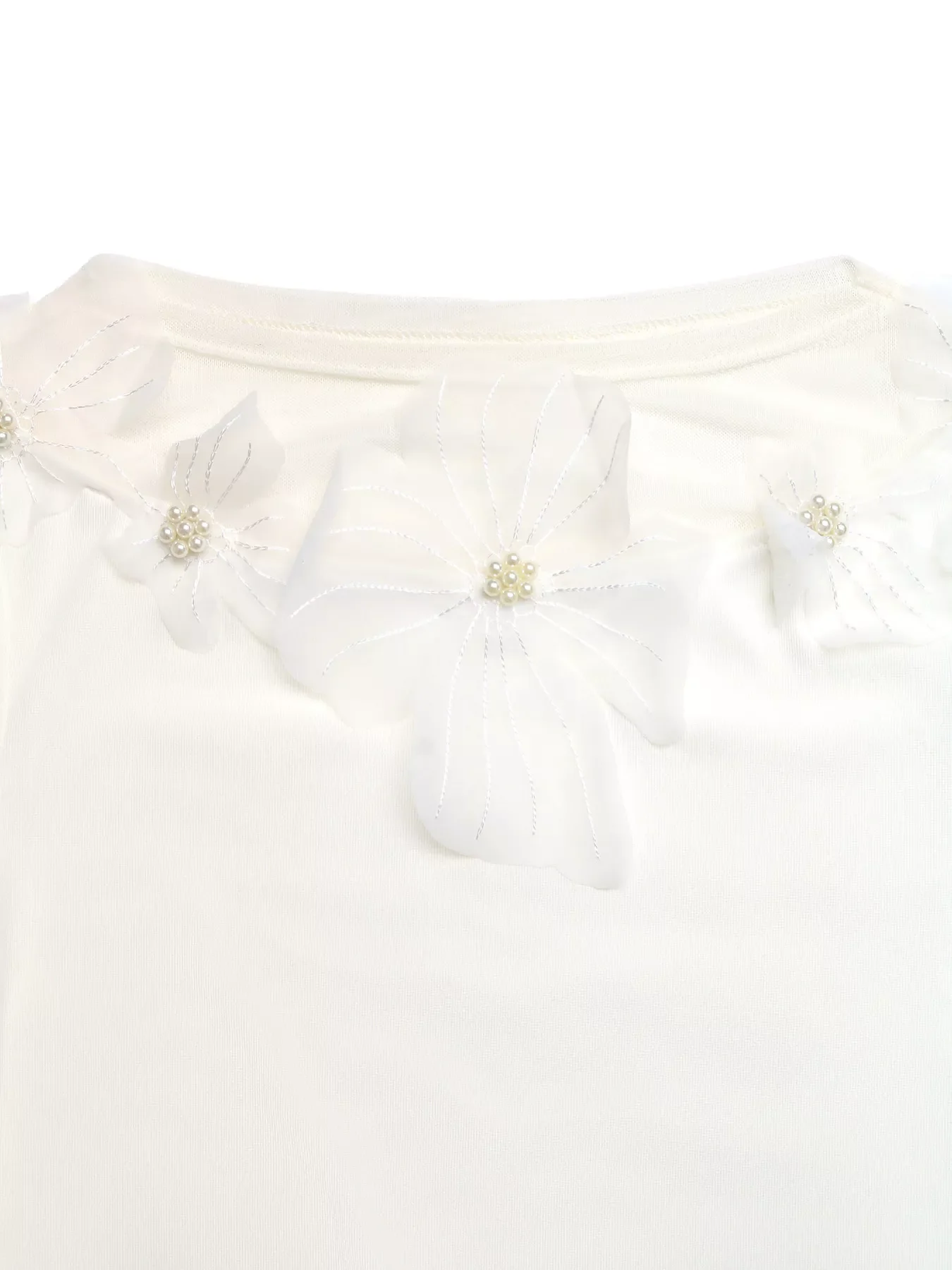 Floral Applique Long Sleeve T-Shirt - Image 6
