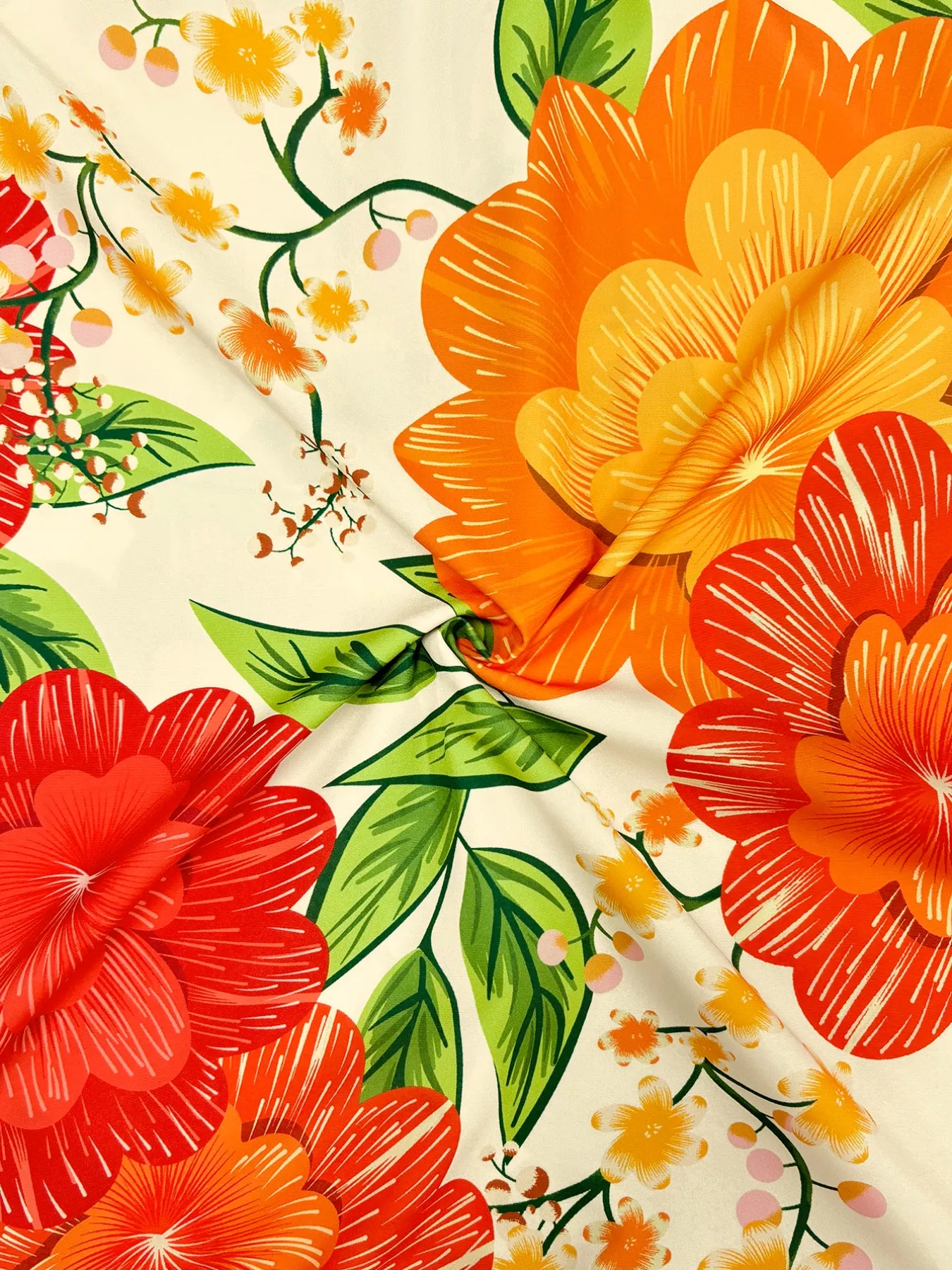 Floral Print V-Neck Maxi Dress - Image 4