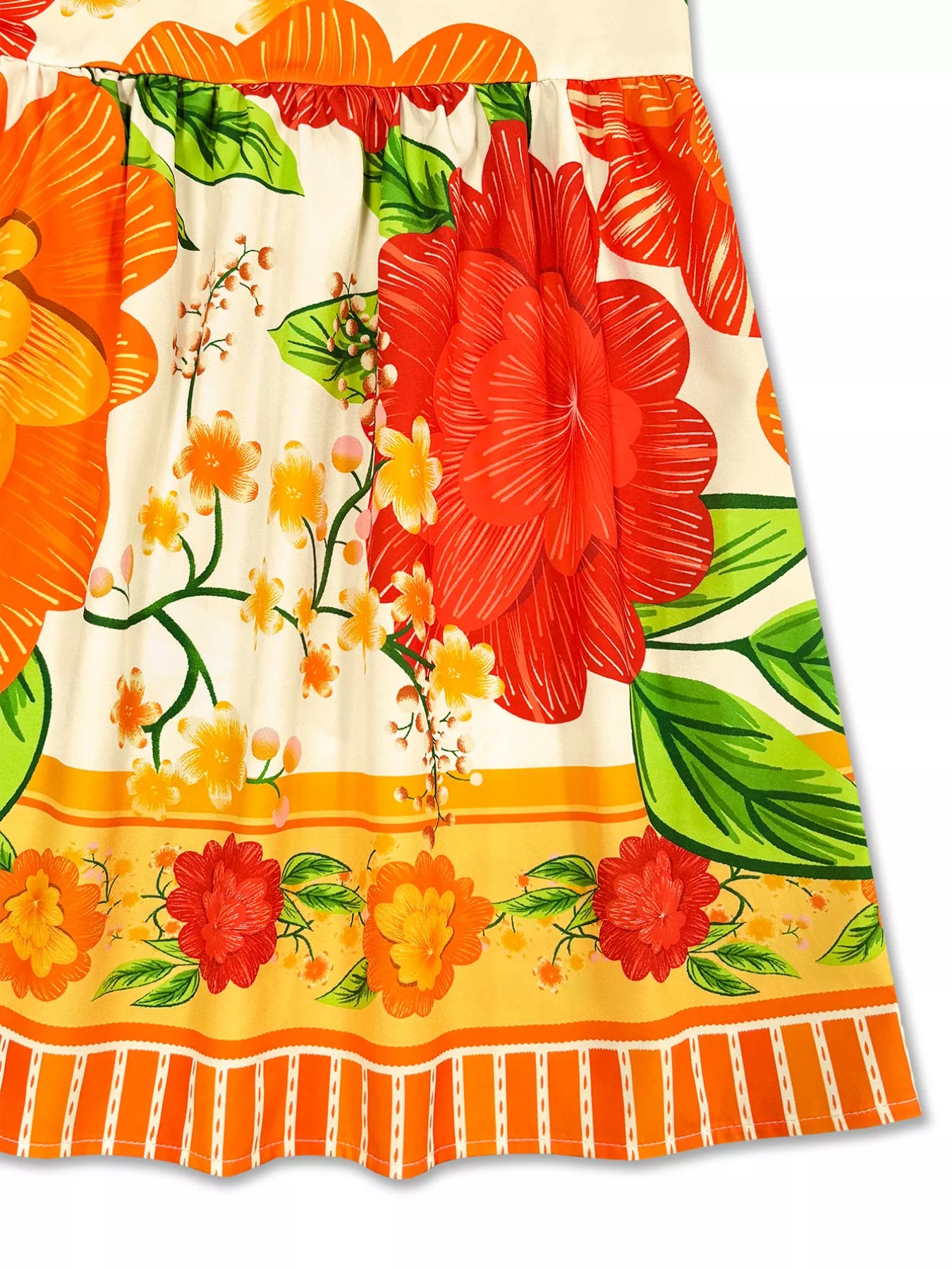 Floral Print V-Neck Maxi Dress - Image 5