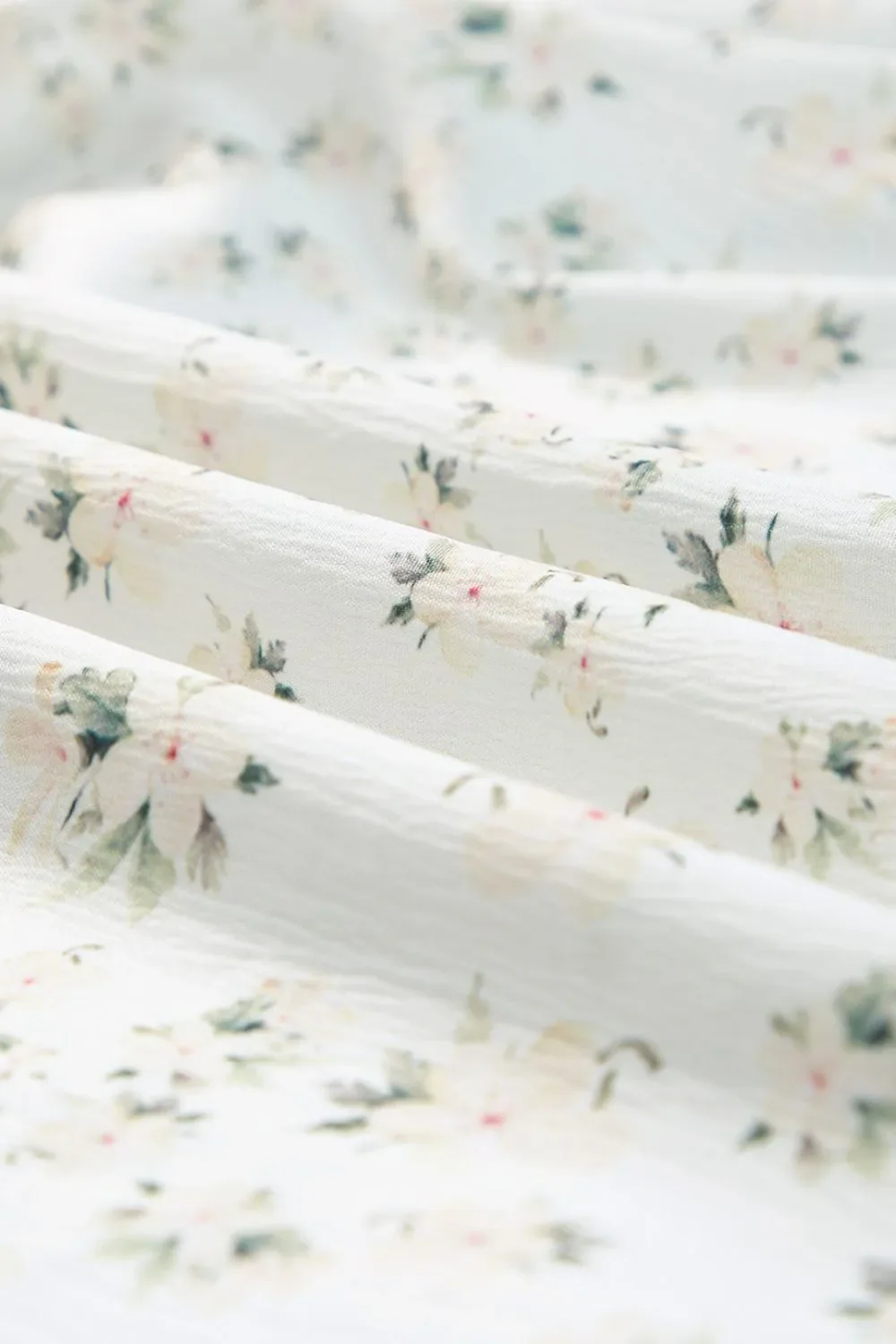 Floral Smocked Short Puff Sleeve Maxi Dress - Image 9