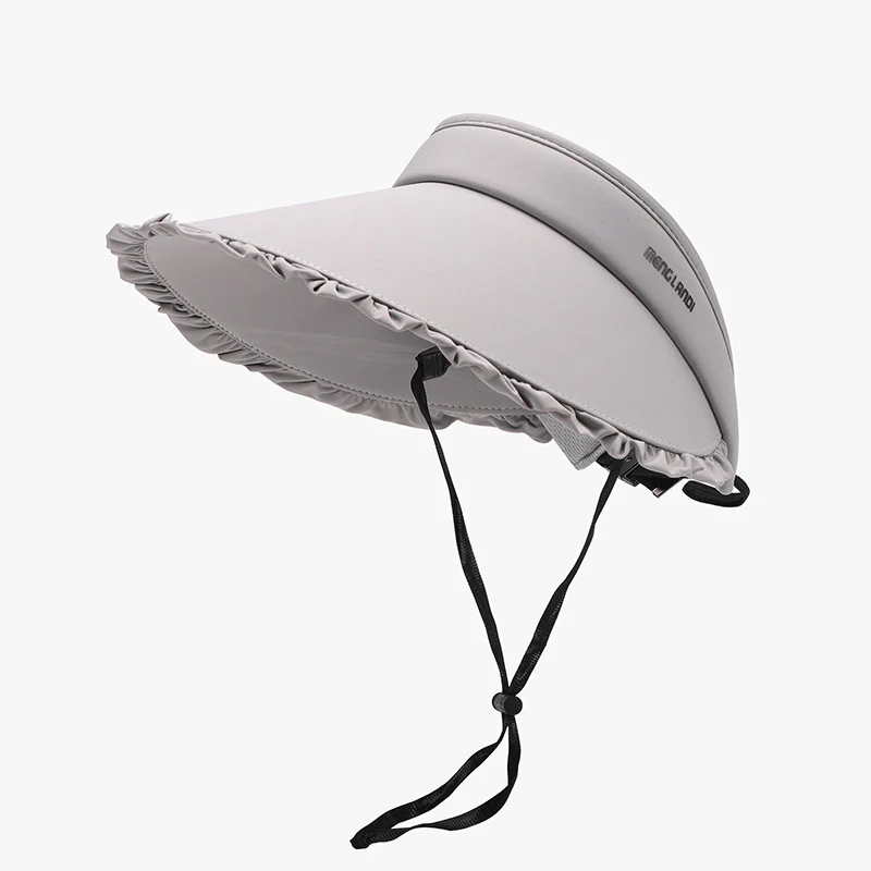 Frill Adjustable Ice Silk Sun Hat - Image 4