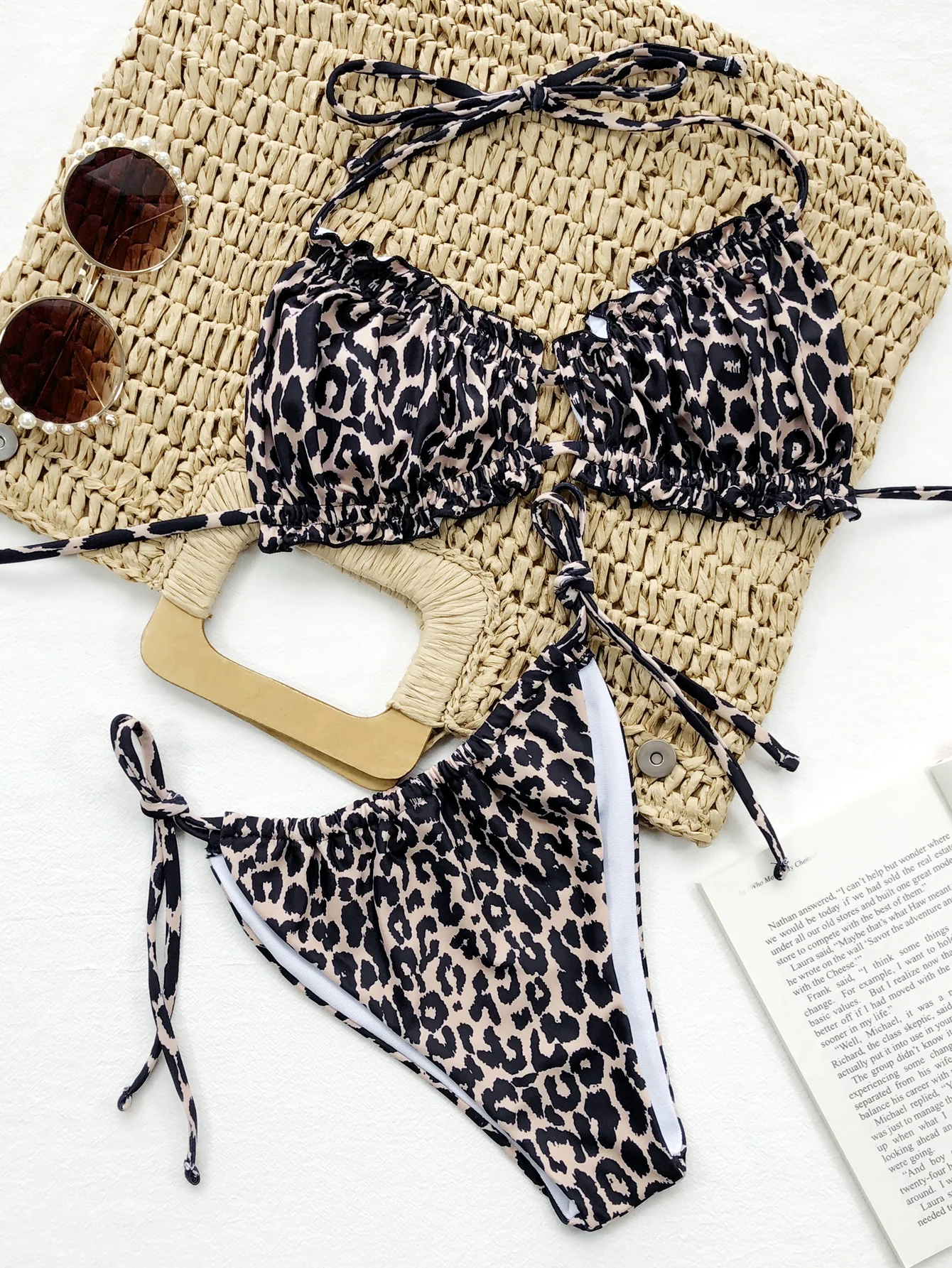 Frill Trill Halter Neck Bikini Set - Image 3