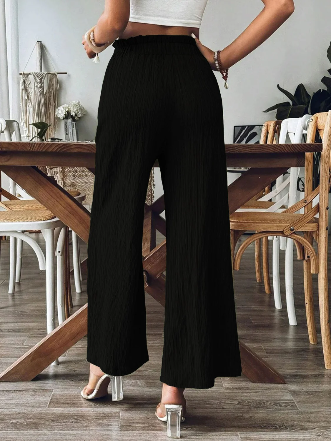 Frill Wide Leg Pants - Image 8