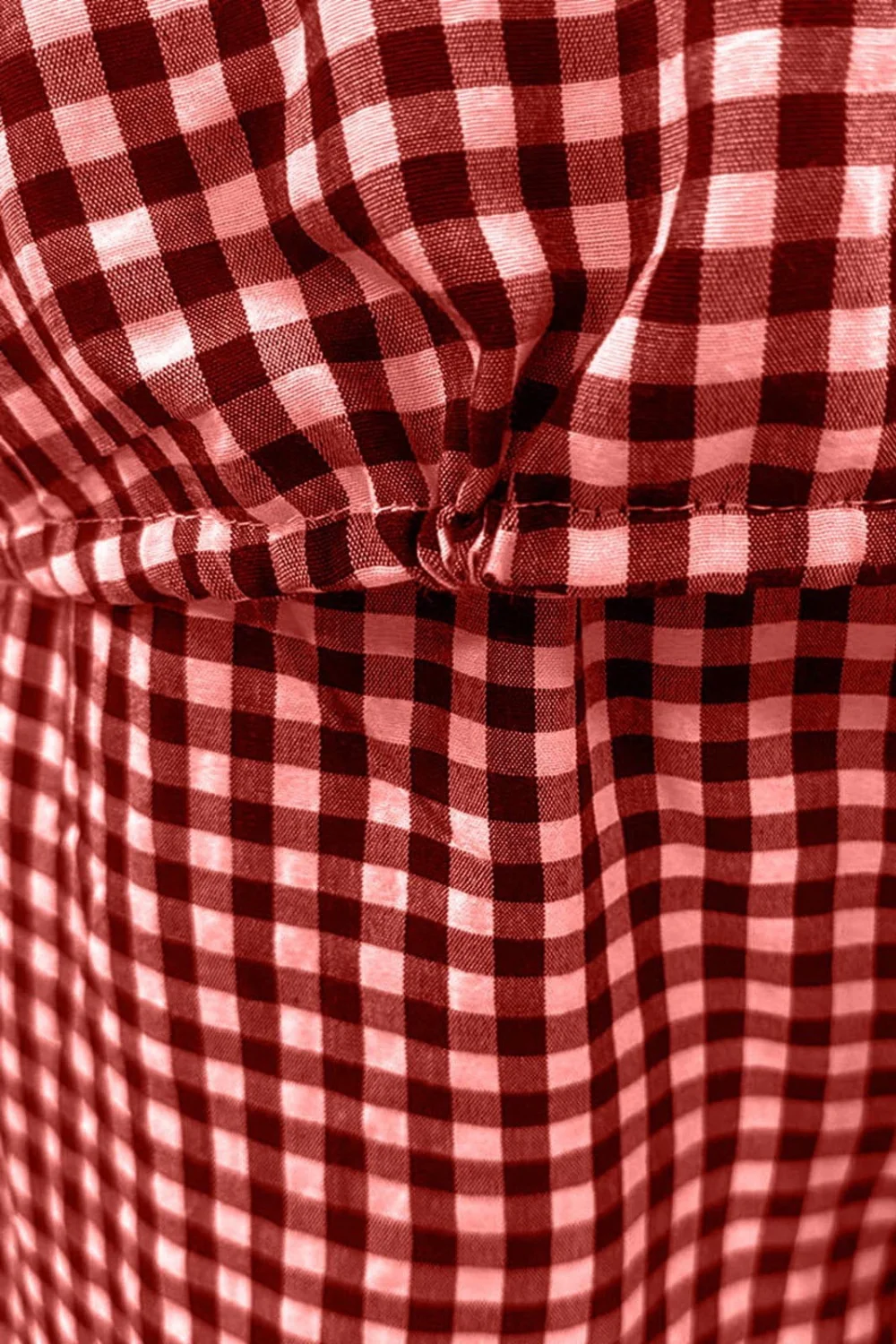 Full Size Plaid Round Neck Half Sleeve Top and Pants Set - Image 15