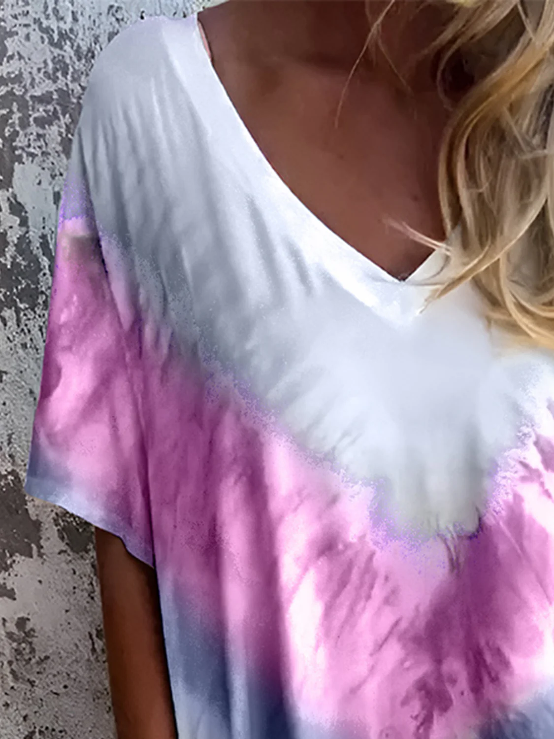 Full Size Pocketed Tie-Dye Short Sleeve Dress - Image 12