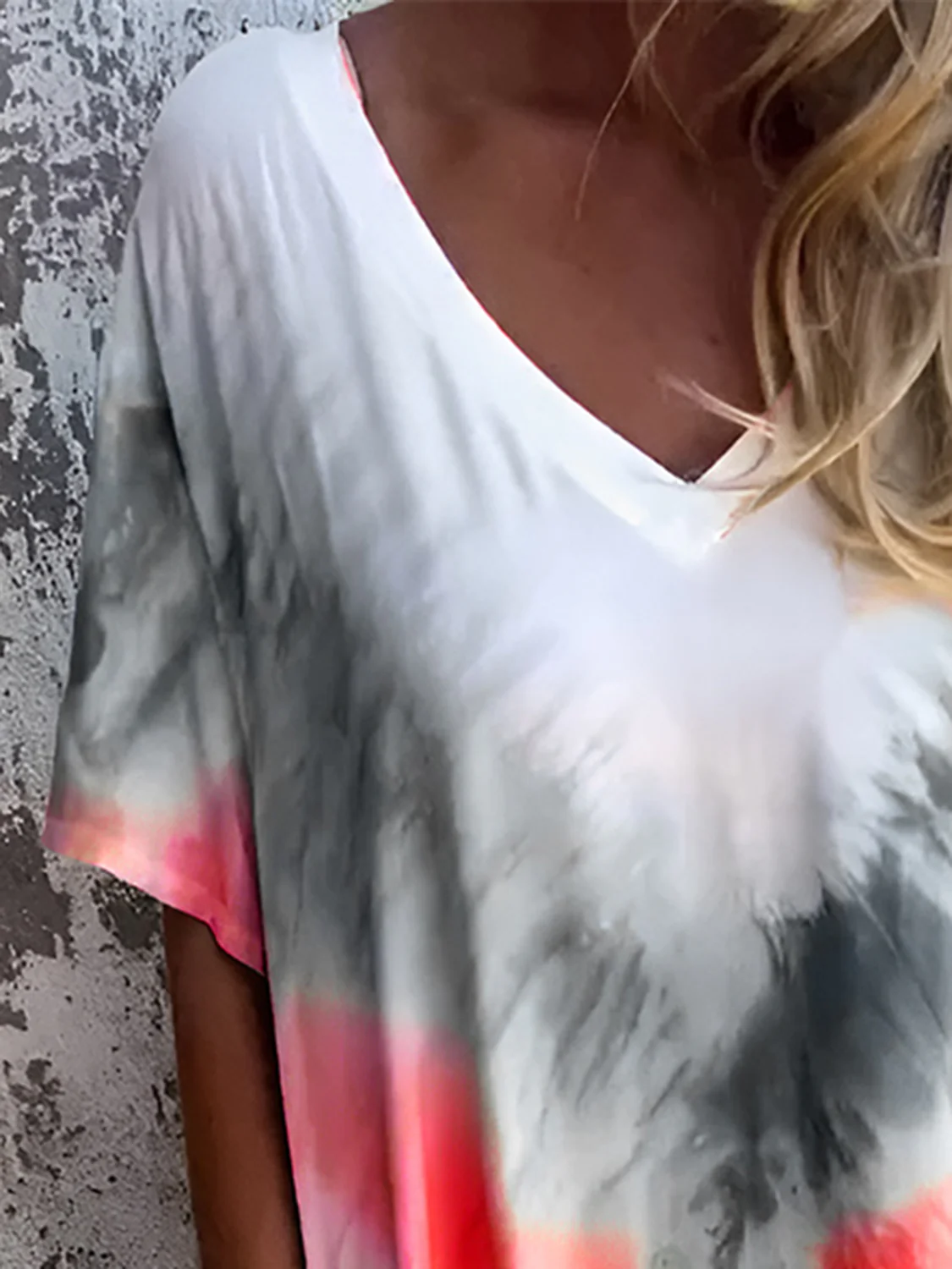 Full Size Pocketed Tie-Dye Short Sleeve Dress - Image 6
