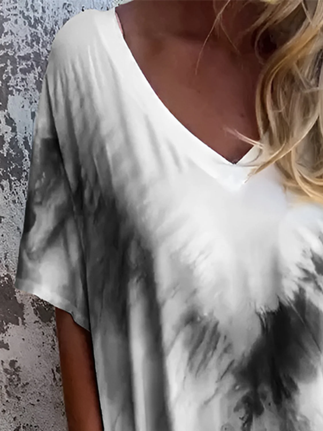Full Size Pocketed Tie-Dye Short Sleeve Dress - Image 9