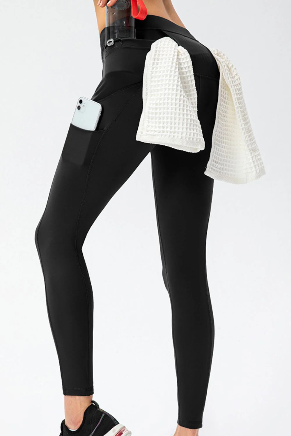 Full Size Slim Fit High Waist Long Sports Pants with Pockets - Image 10