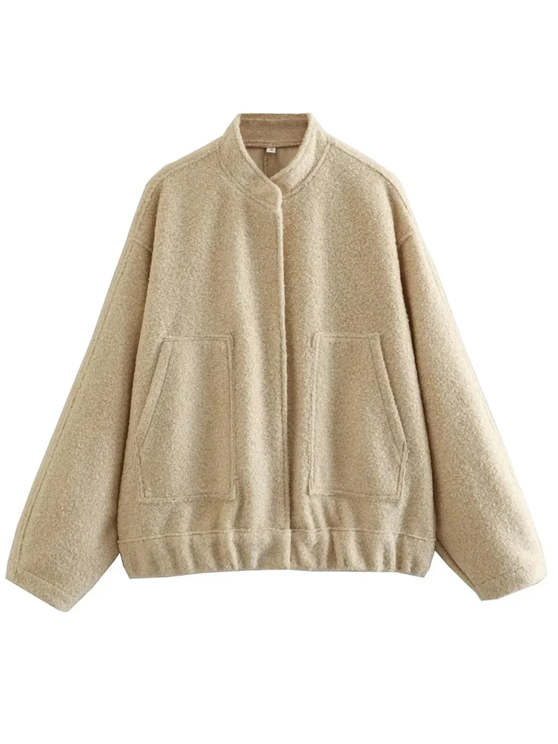 Full Size Snap Down Drop Shoulder Jacket - Image 12