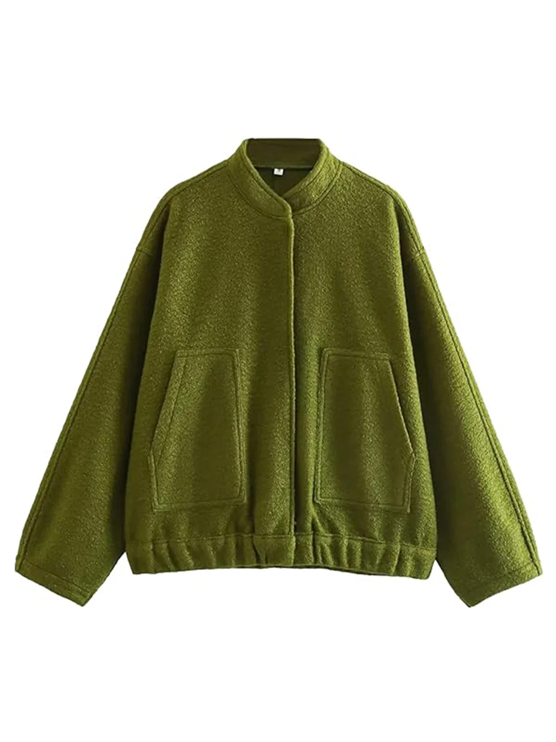 Full Size Snap Down Drop Shoulder Jacket - Image 18