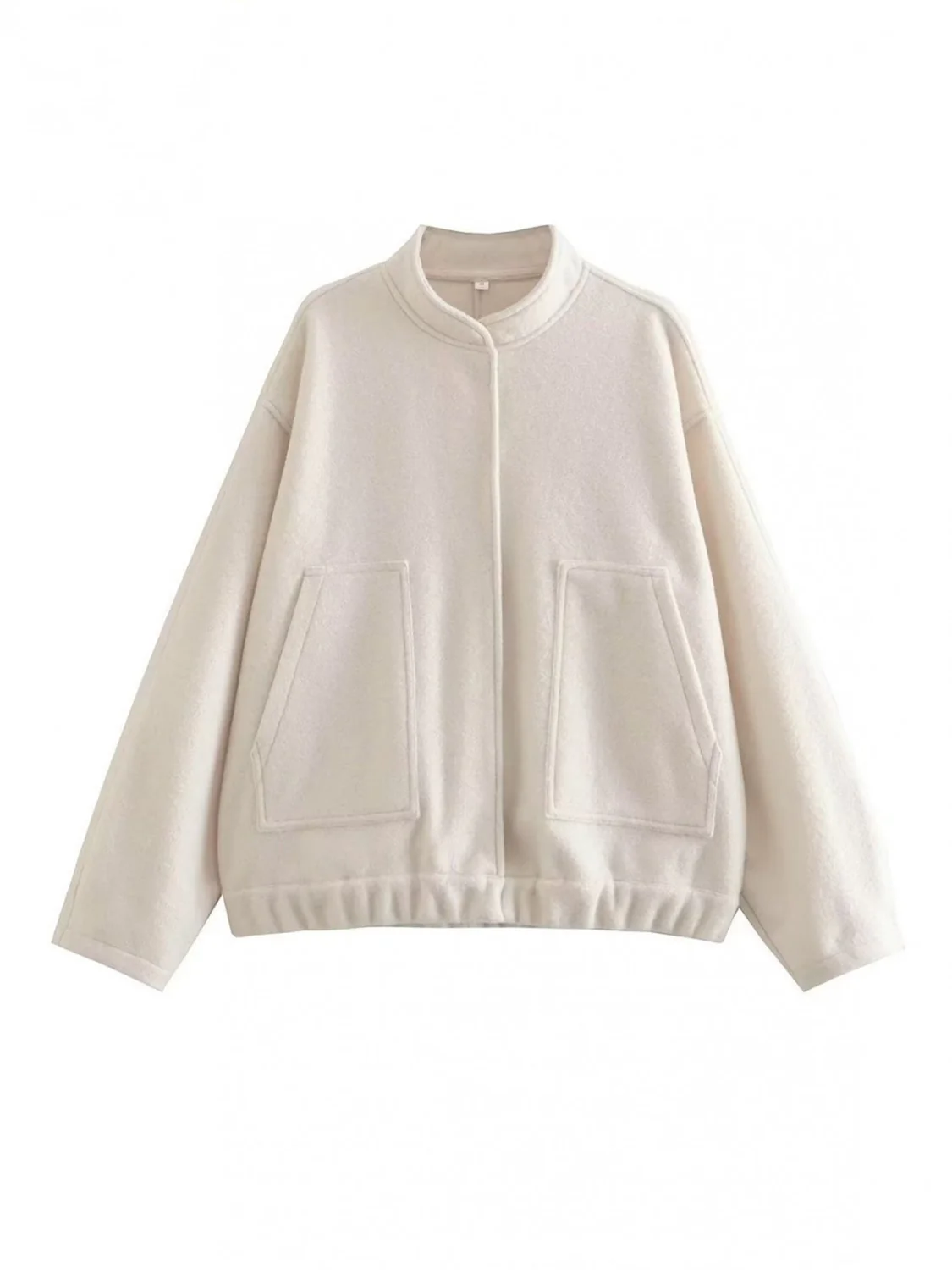 Full Size Snap Down Drop Shoulder Jacket - Image 4