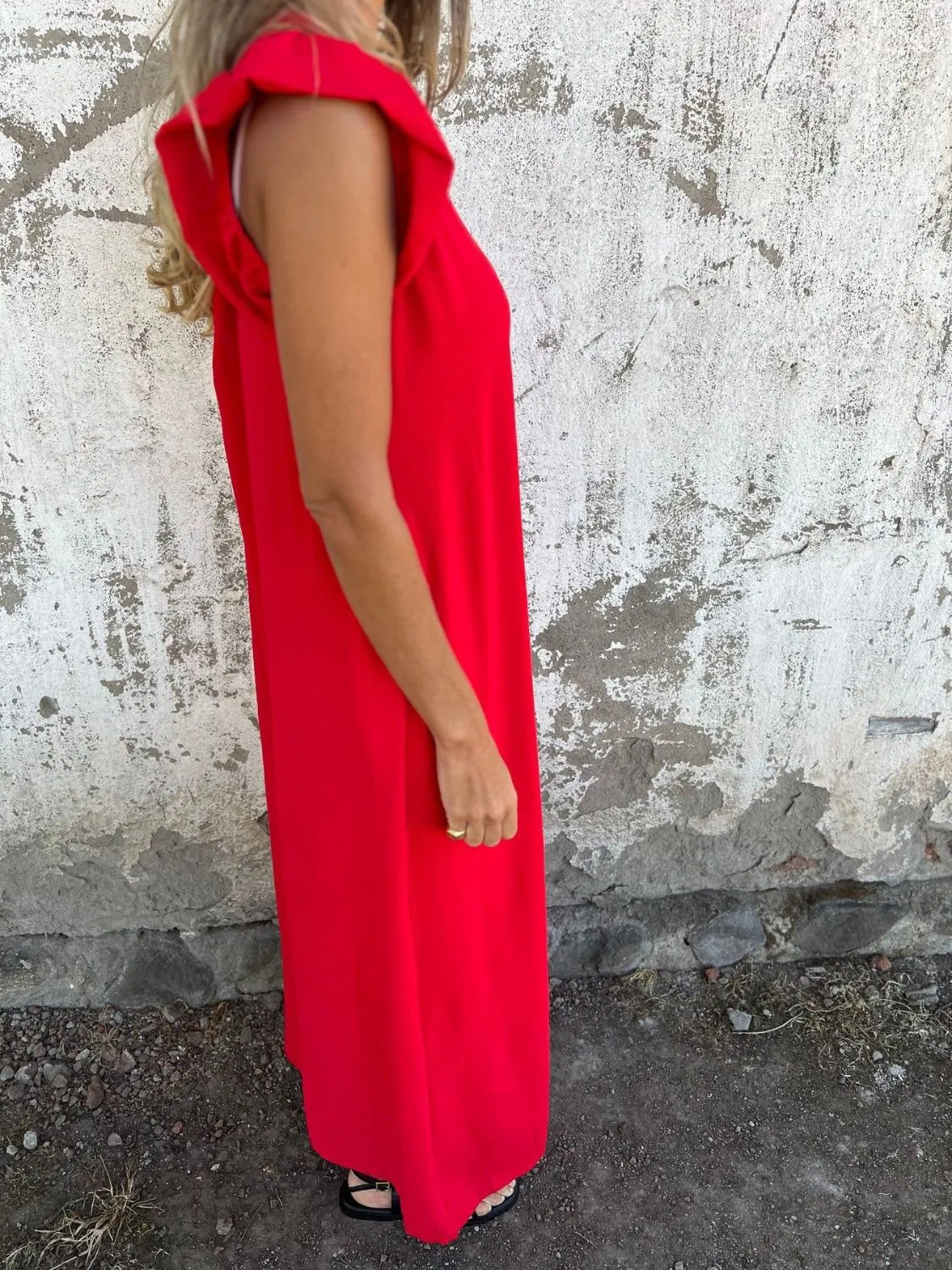 Full Size V-Neck Cap Sleeve Wide Leg Jumpsuit Plus Size - Image 15