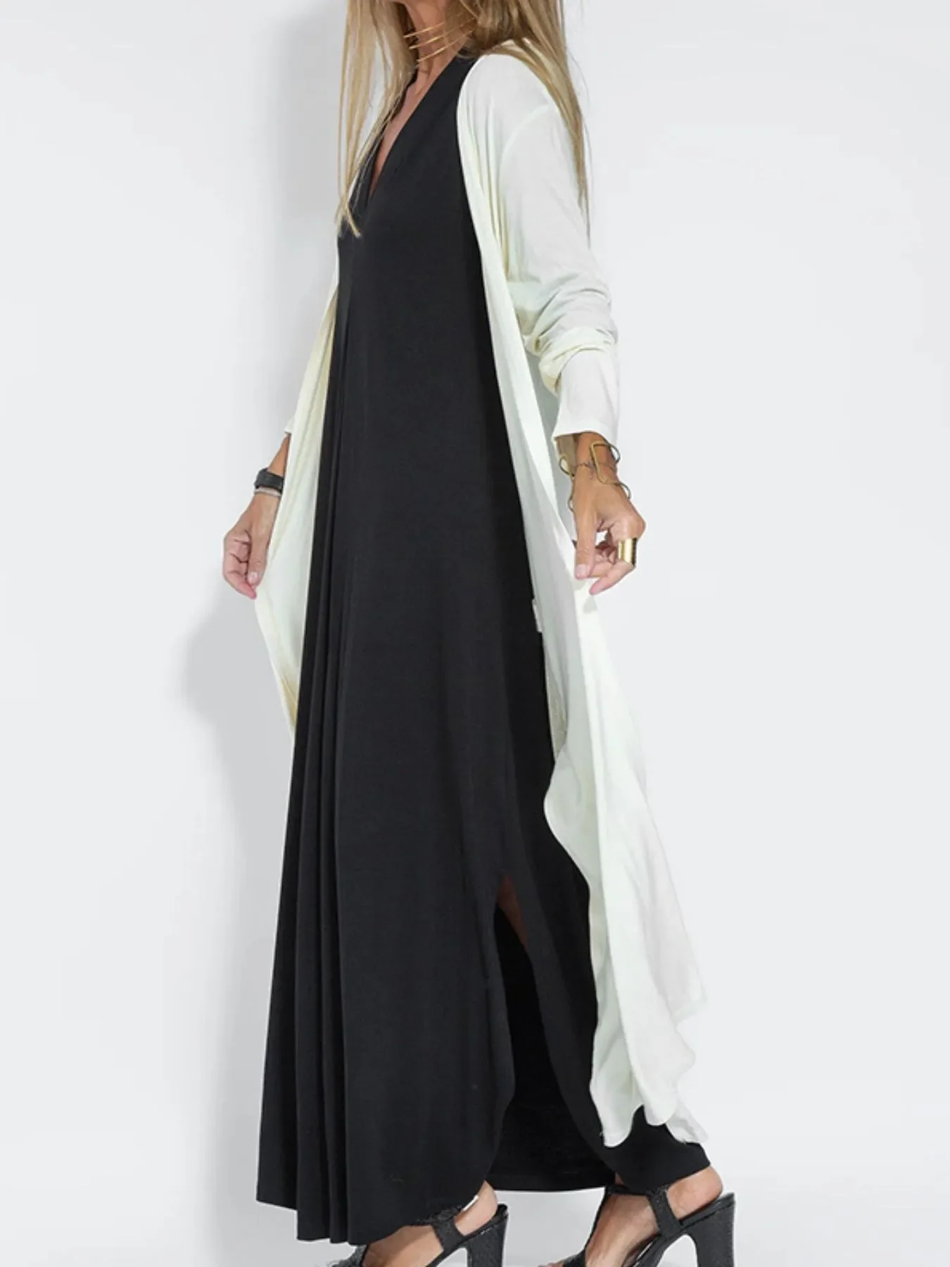 Full Size V-Neck Sleeveless Maxi Dress with Slit Plus Size - Image 13