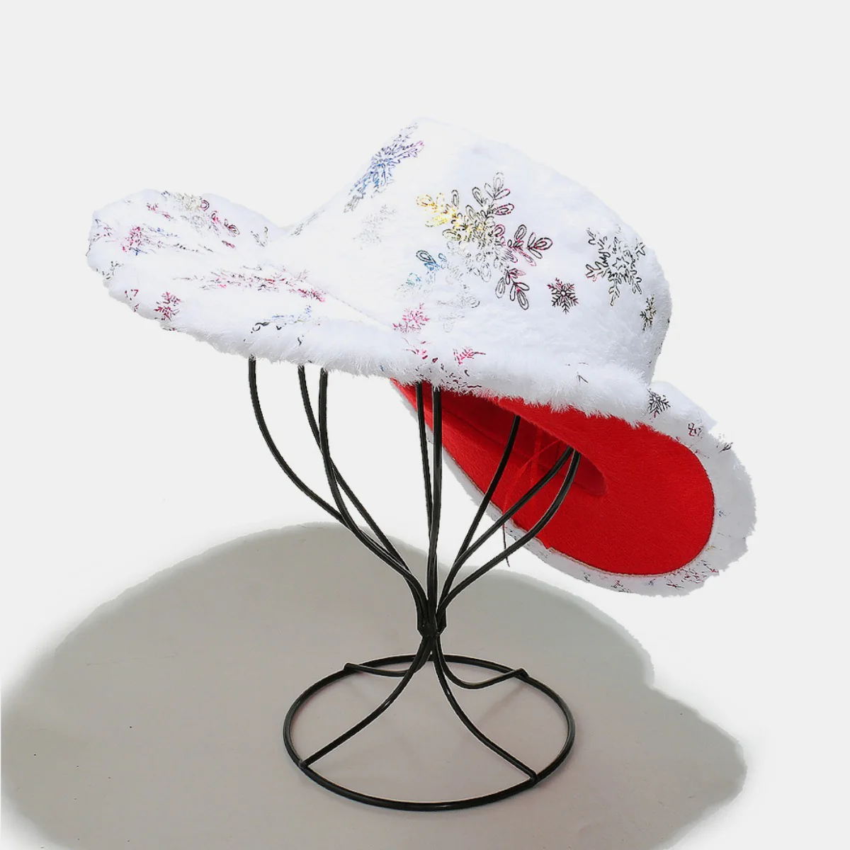 Fuzzy Snowflakes Polyester Hat - Image 7