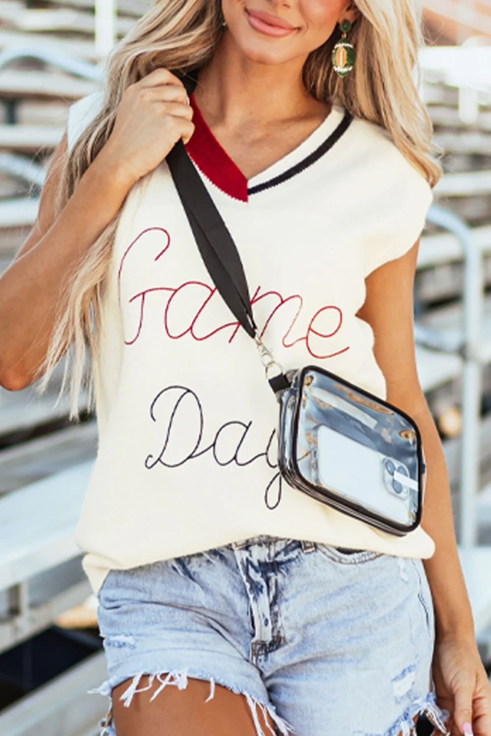 GAME DAY V-Neck Sweater Vest - Image 9