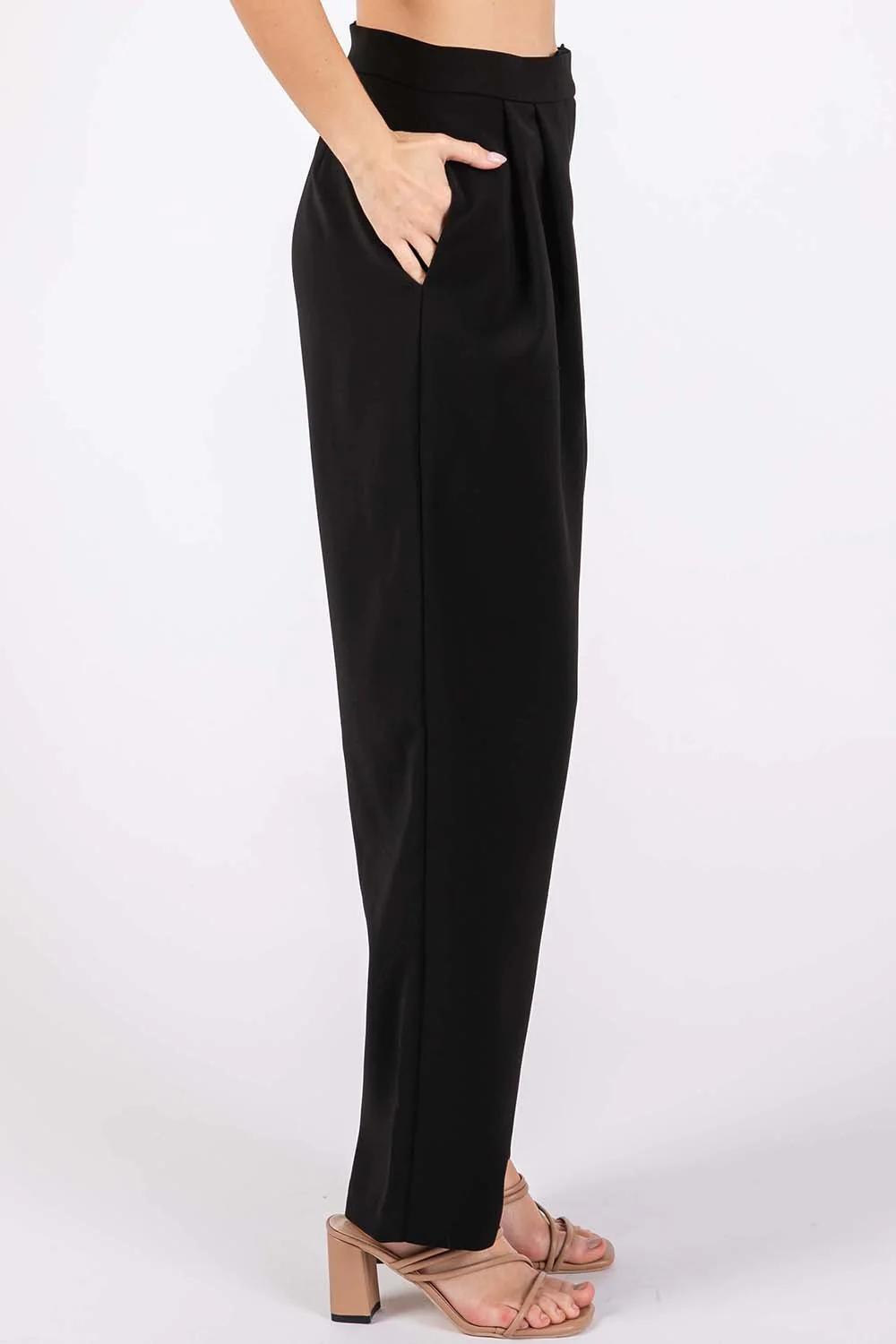 GeeGee High-Waisted Pleated Pants - Image 3