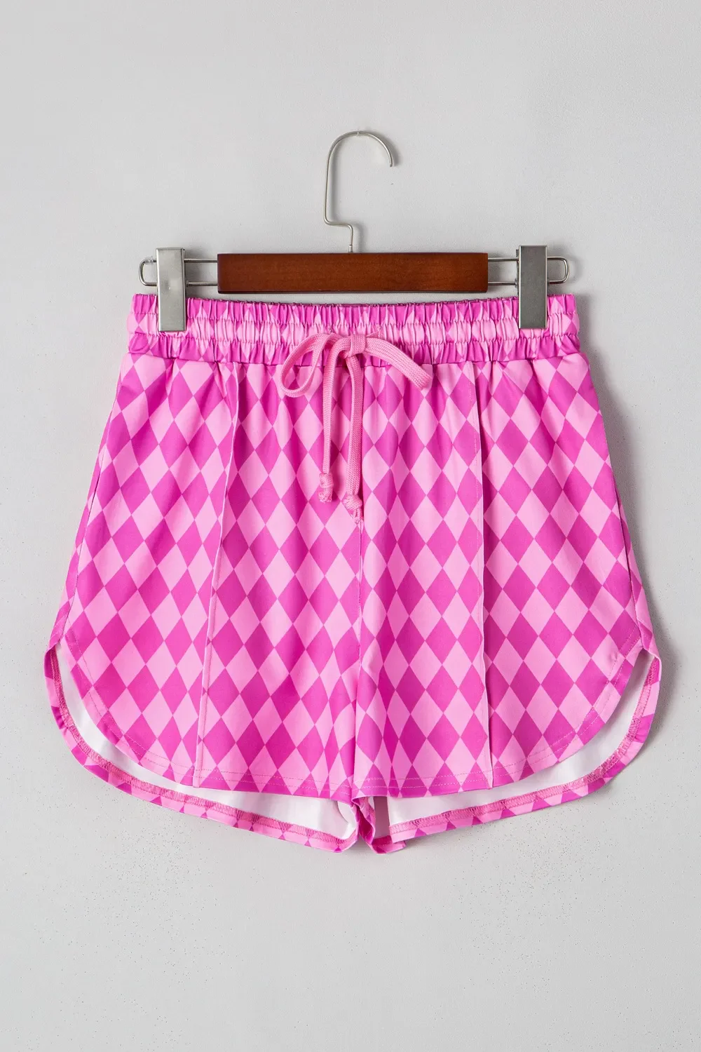 Geometric Print Active Casual Shorts with Slits - Image 4