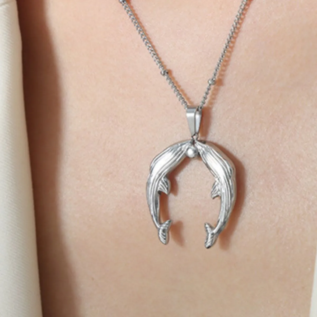 Gold Horseshoe Jewelry Set with Necklace and Earrings - Image 8