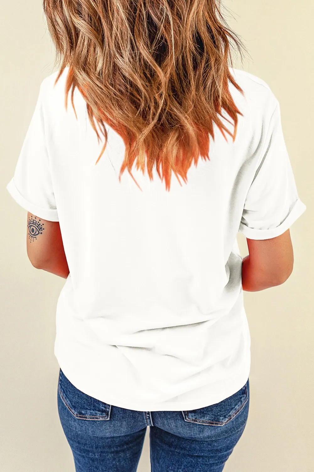 Guitar NASHVILLE Music City Print Crewneck Tee - Image 2