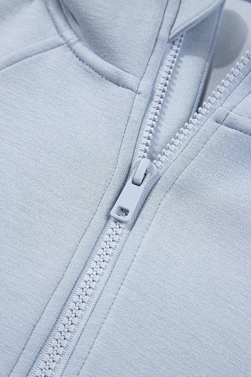 Half Zip Thumbhole Sleeve Hoodie and Pants 2pcs Outfit - Image 7