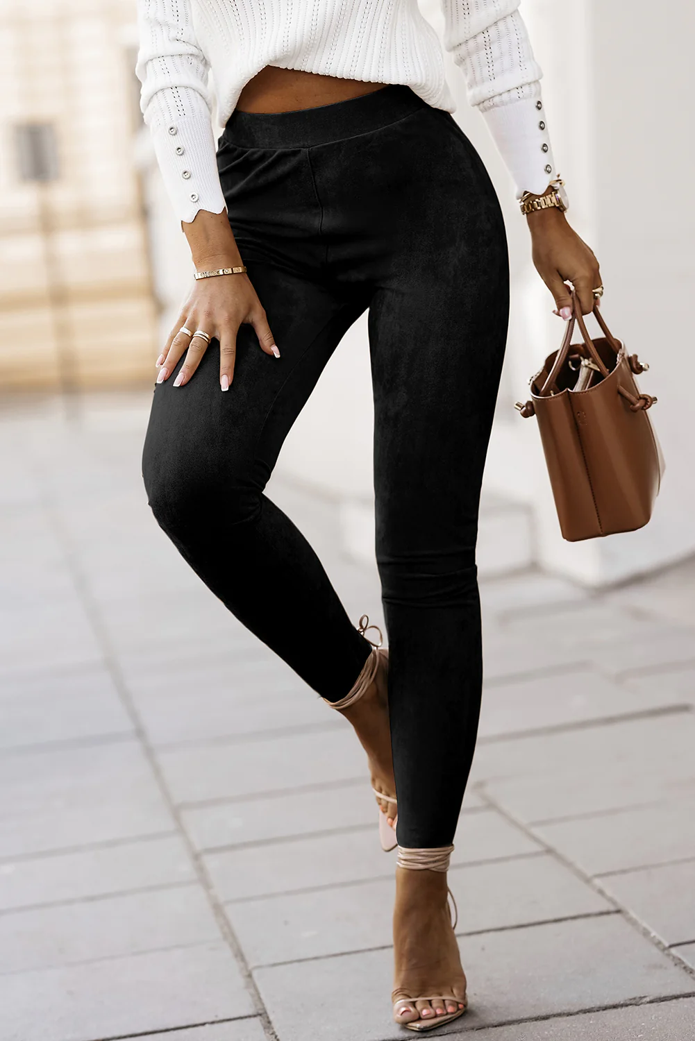 High Waist Skinny Leggings - Image 3