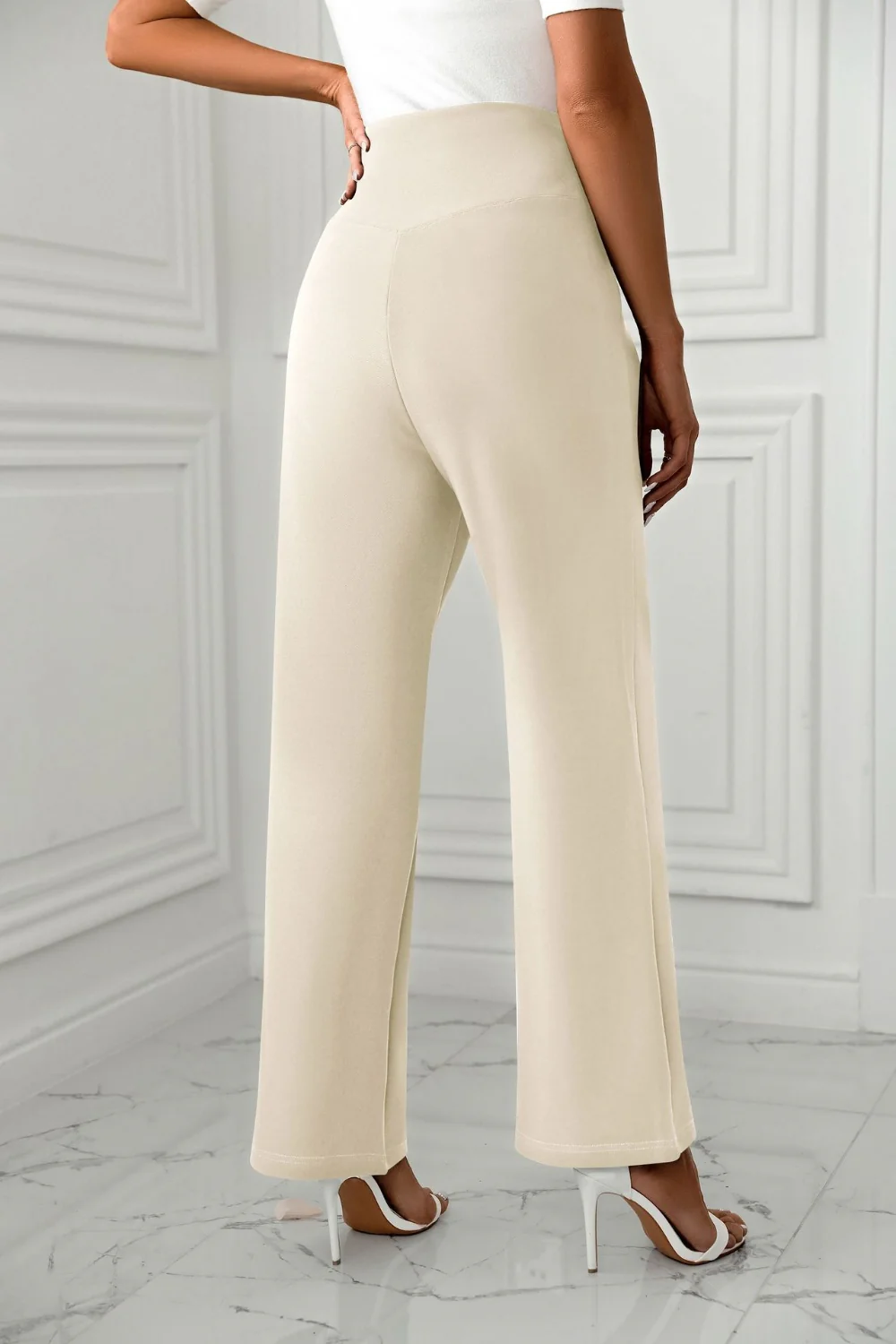 High Waist Straight Leg Pants - Image 7