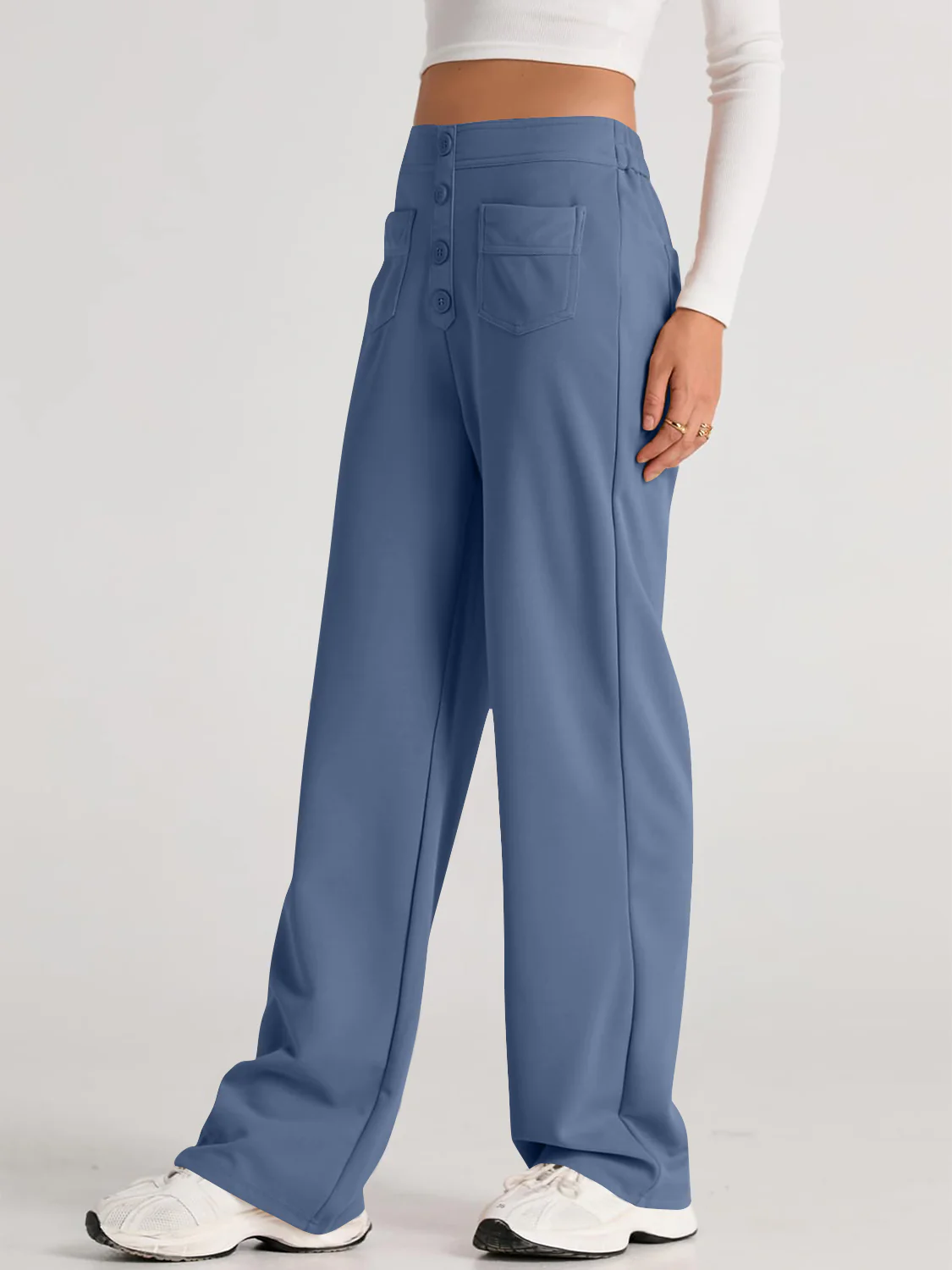 High Waist Wide Leg Pants - Image 9