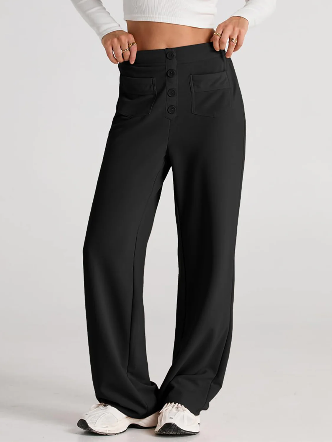 High Waist Wide Leg Pants - Image 2