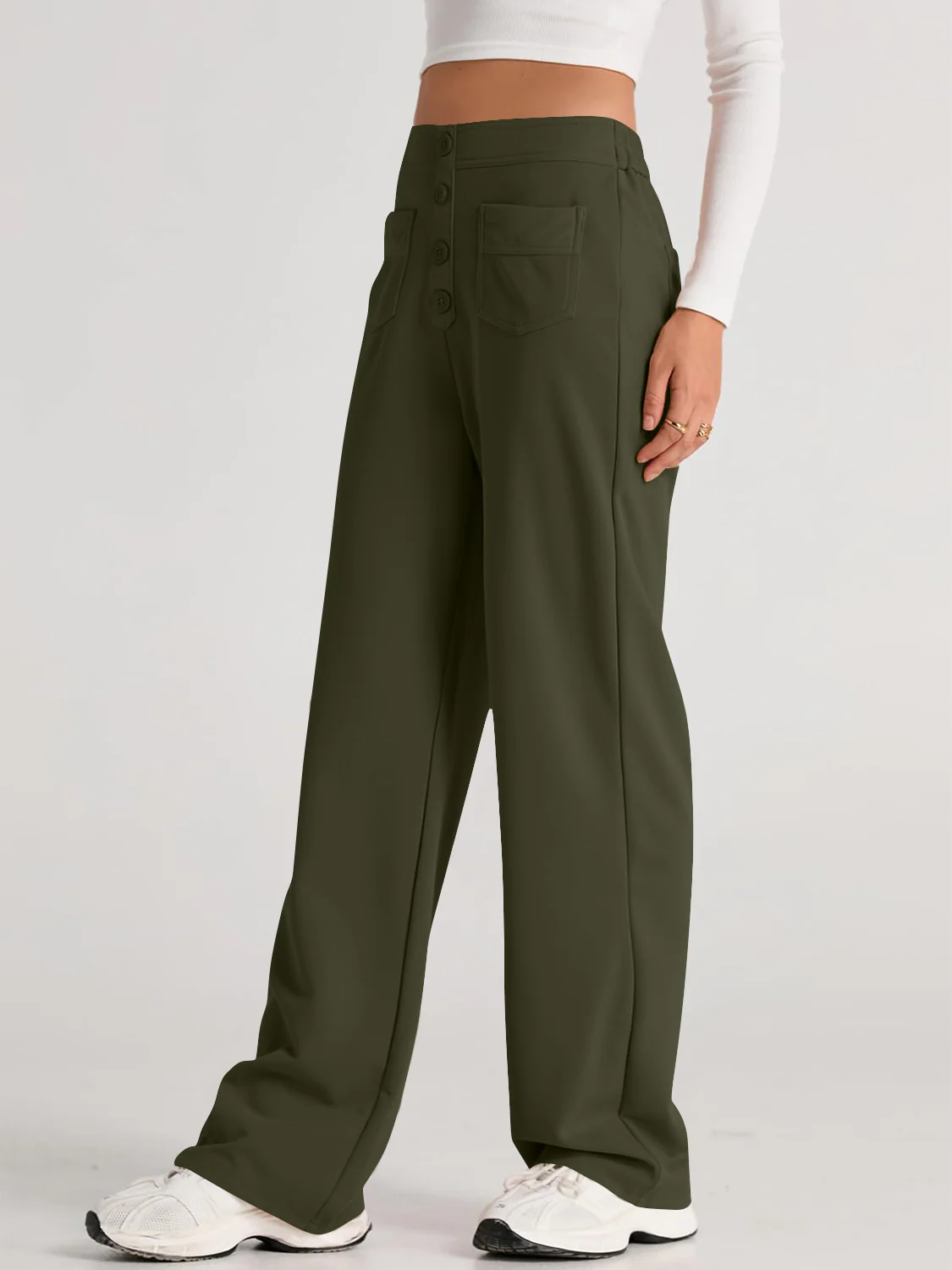 High Waist Wide Leg Pants - Image 20