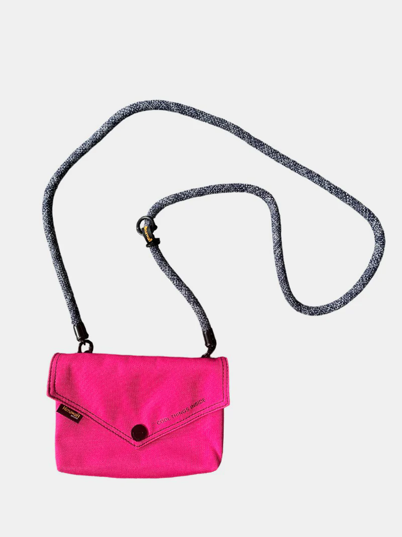 Himawari Solid Color Envelope Shape Crossbody Bag with Removable Strap - Image 5