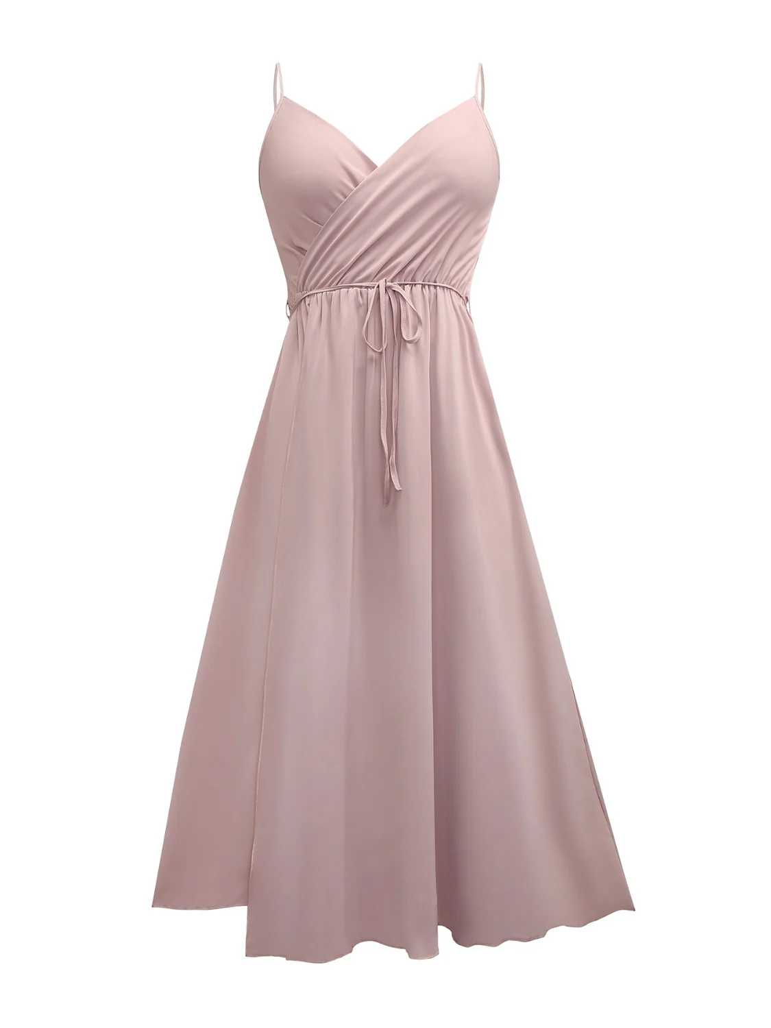 Honey Tied Surplice Sleeveless Midi Cami Dress - Image 5
