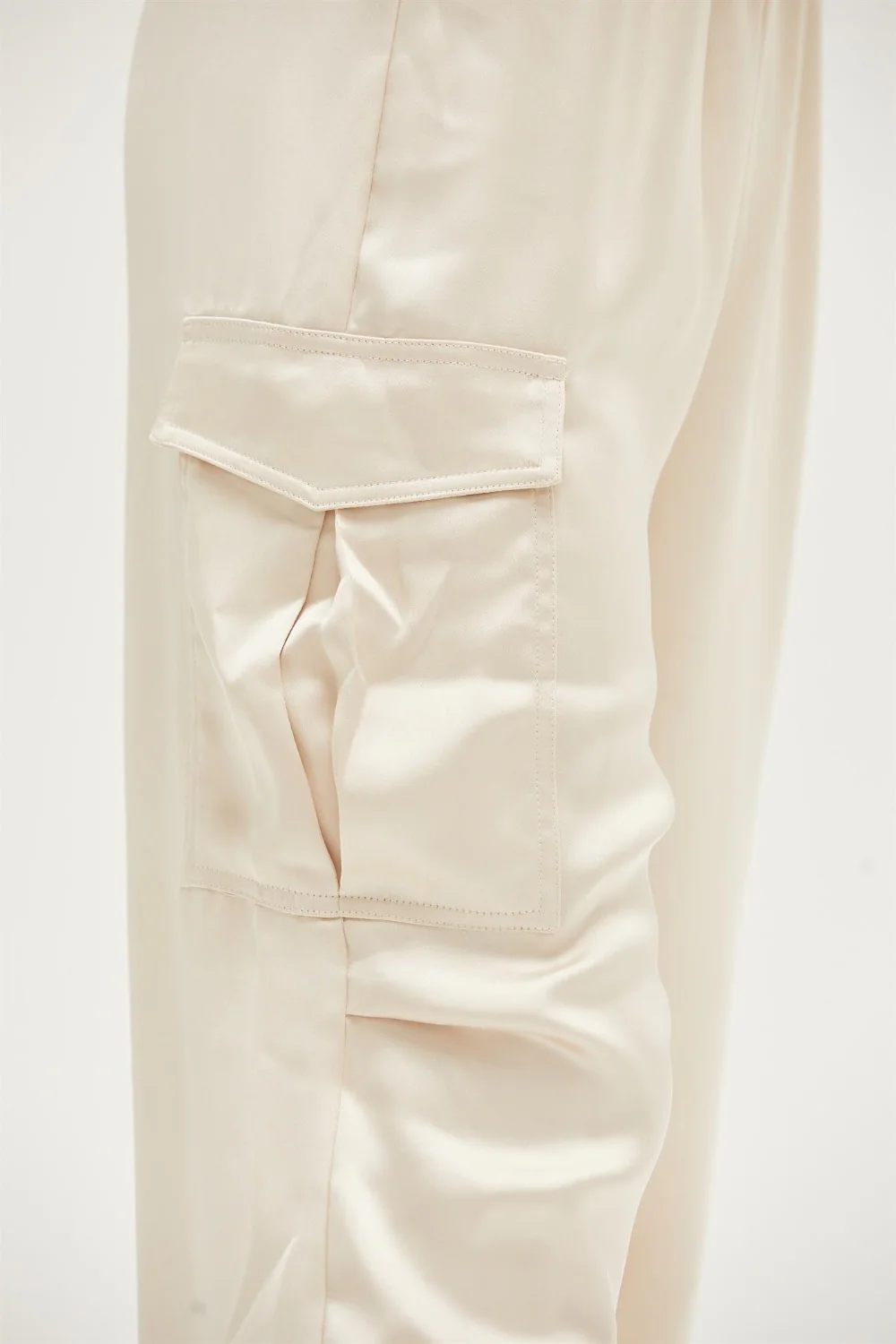 HYFVE Approach Satin Drawstring Hem Cargo Pants - Image 5