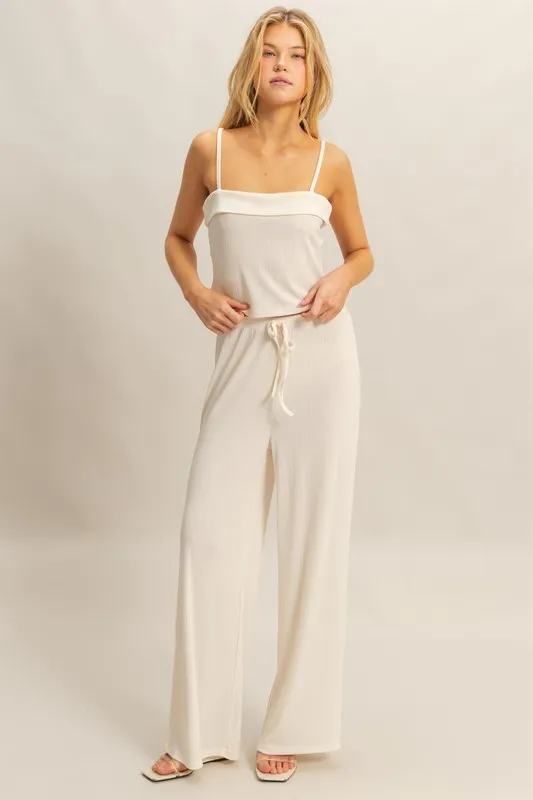 HYFVE Rib Knit Cami Top and Pants Set - Image 5