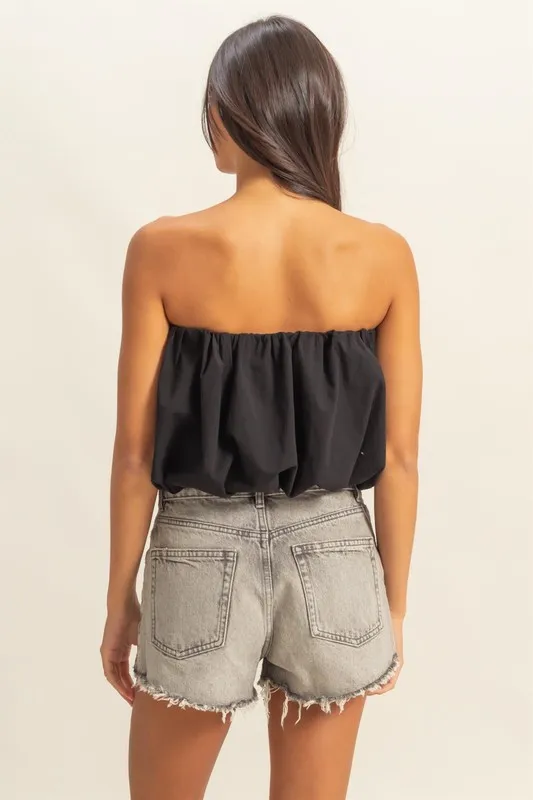 HYFVE Trendy Strapless Bubble Top - Image 3