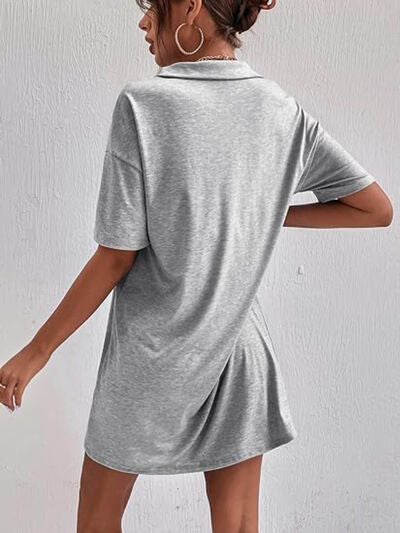 Johnny Collar Short Sleeve Polo Dress - Image 7