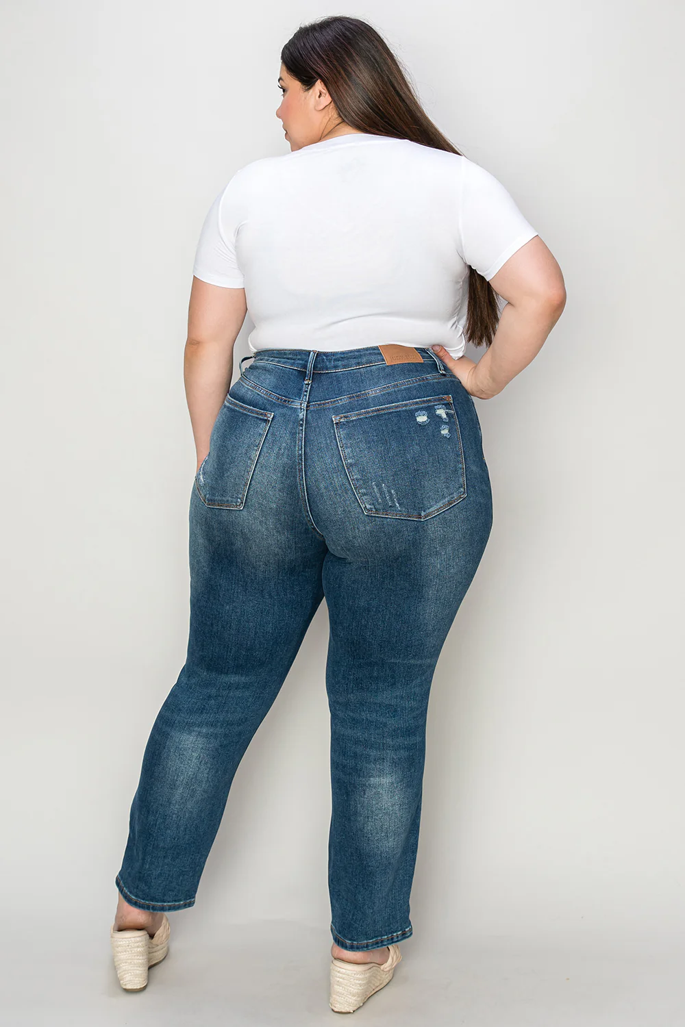 Judy Blue Full Size Tummy Control High Waist Slim Jeans - Image 12