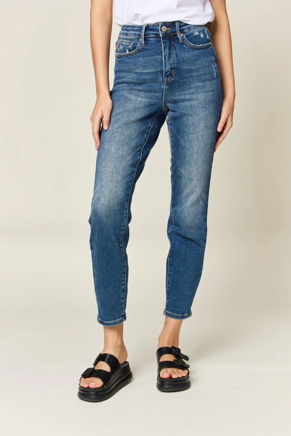 Judy Blue Full Size Tummy Control High Waist Slim Jeans - Image 15