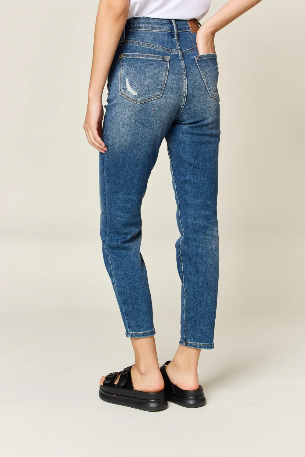 Judy Blue Full Size Tummy Control High Waist Slim Jeans - Image 16