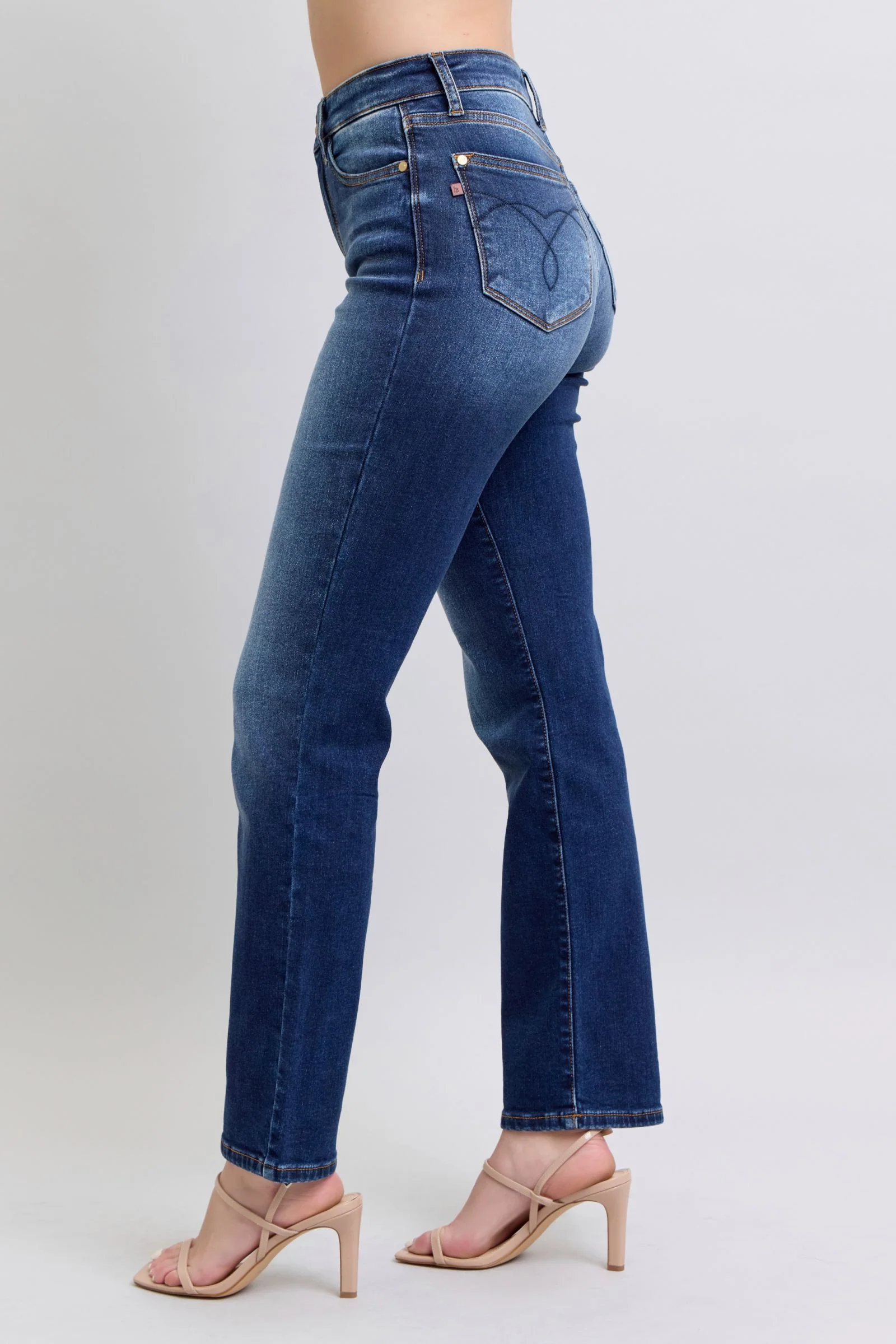 Judy Blue Full Size Washed Straight Leg Jeans with Pockets - Image 4